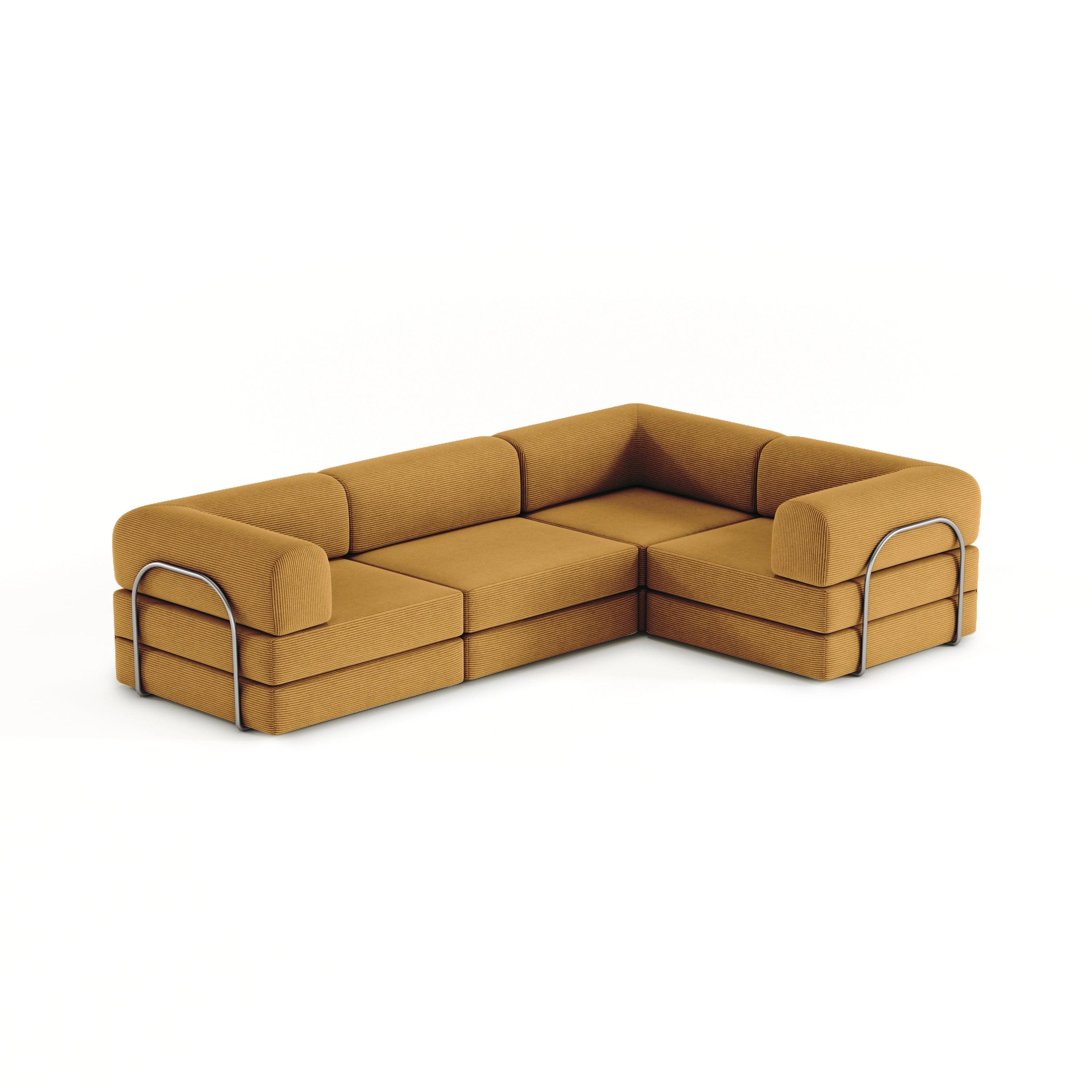 Nova XL Modular Sofa-Marigold