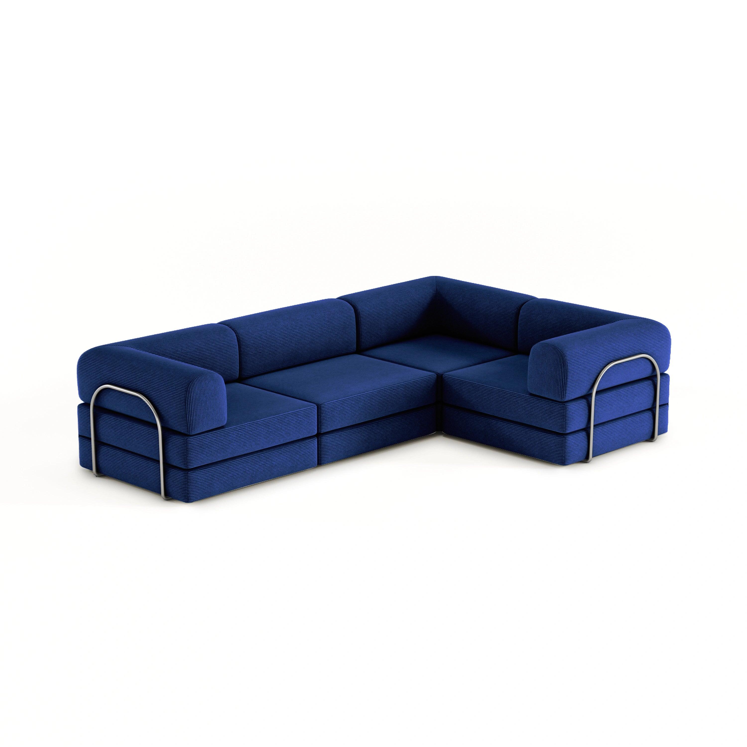 Nova XL Modular Sofa-Blue