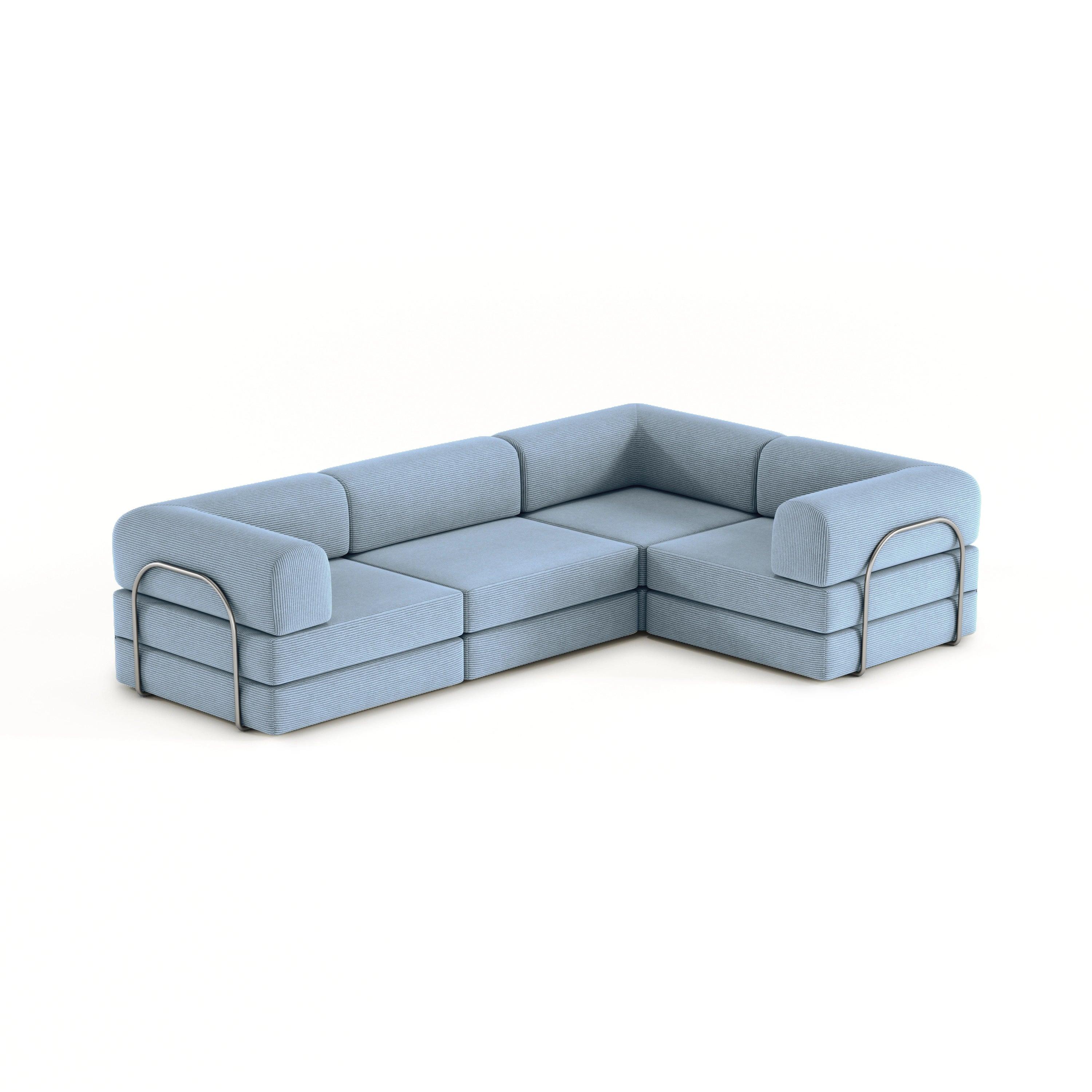Nova XL Modular Sofa-Ocean