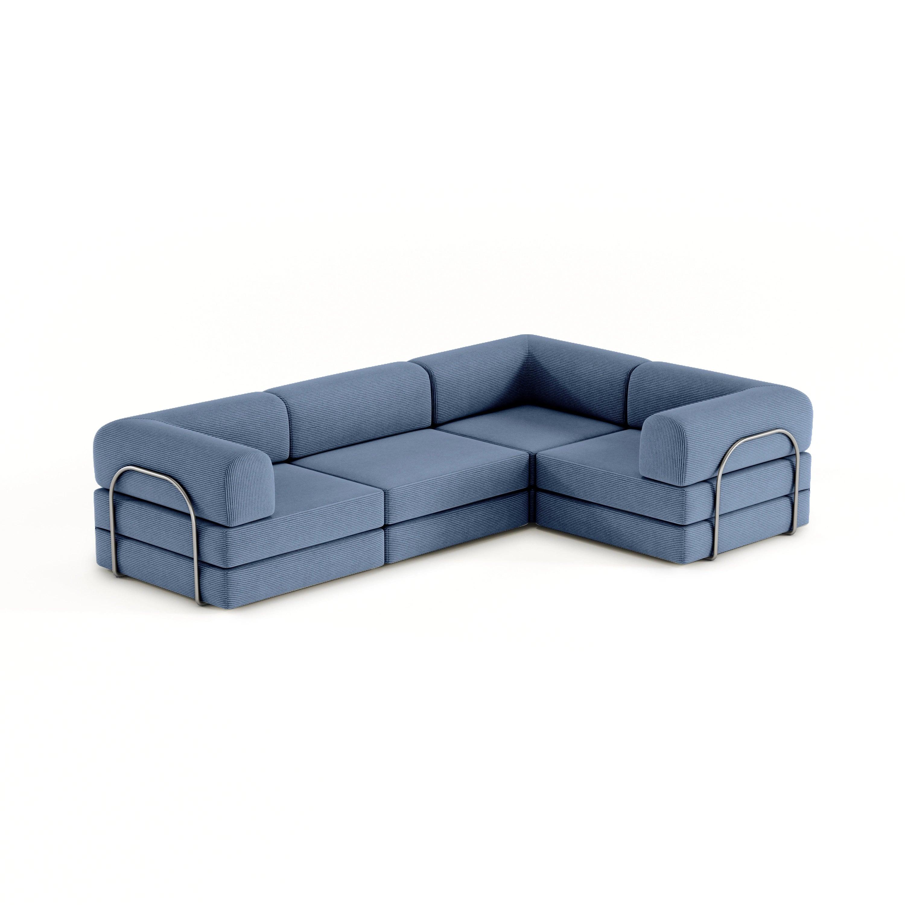 Nova XL Modular Sofa-Aegean Blue