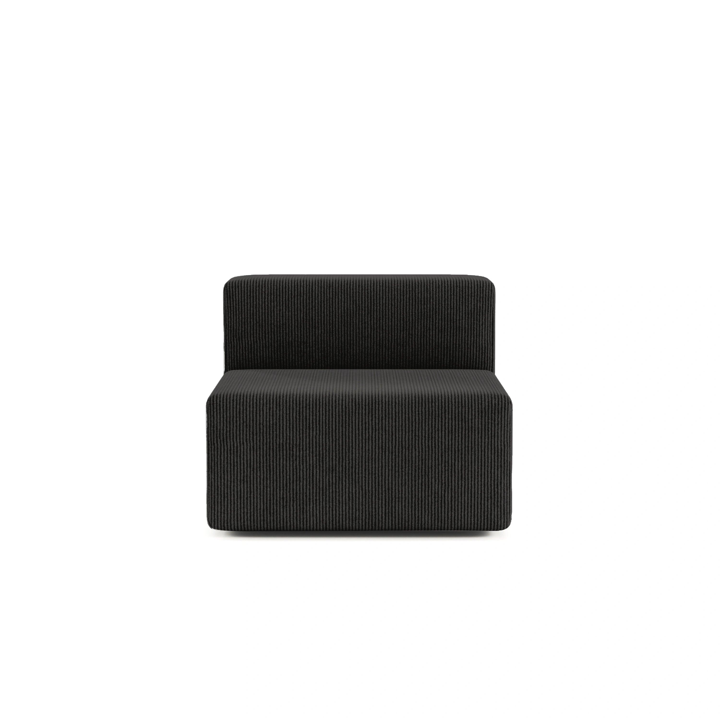 Milo Single Seat-Black - PortaSofa