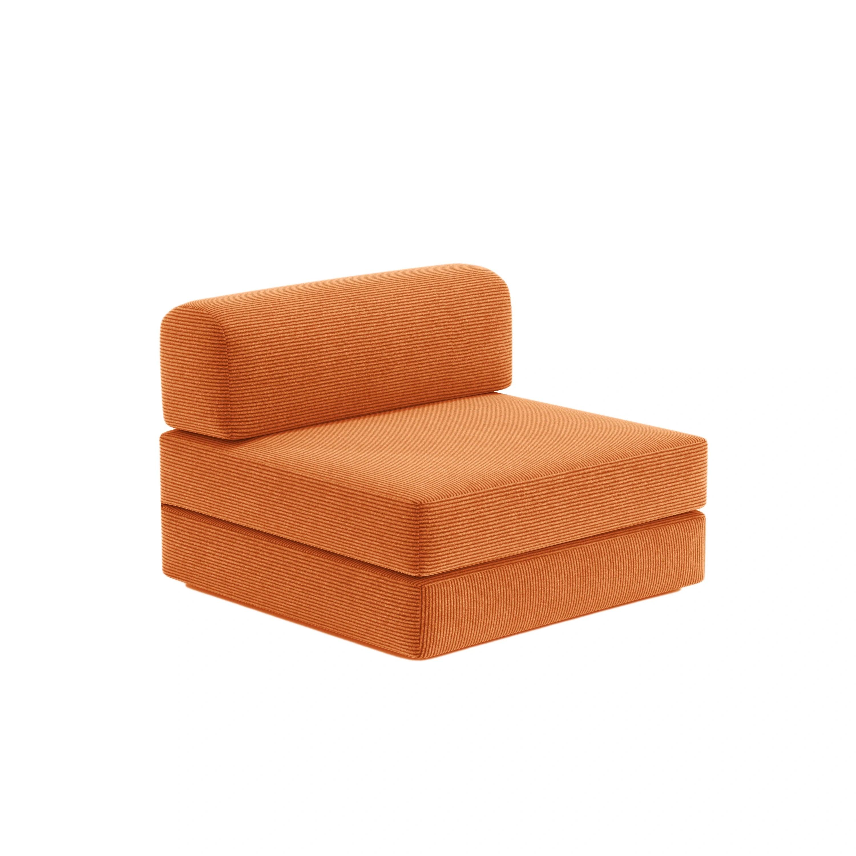 Nova Modular Single Seat-Orange - PortaSofa