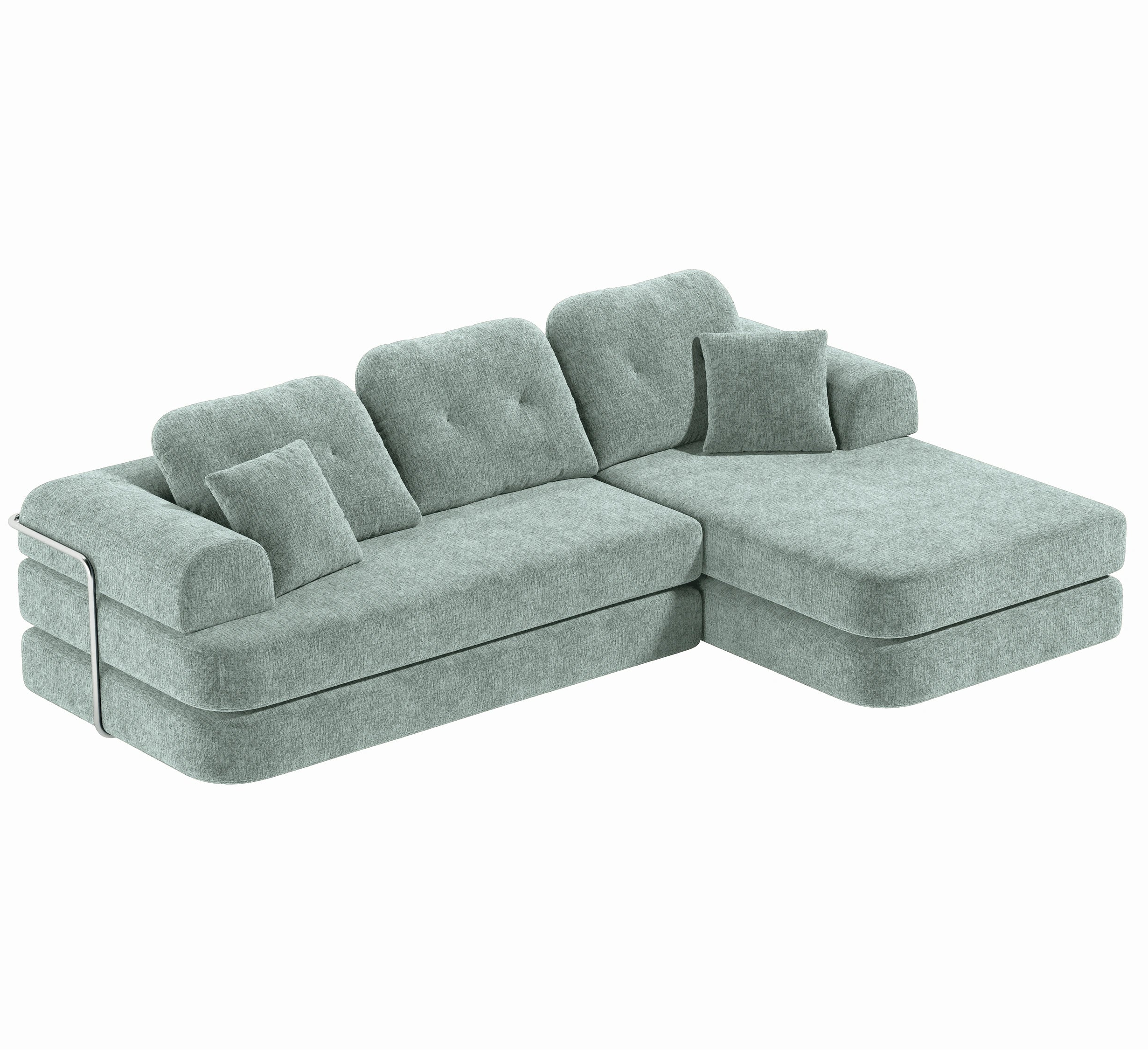 Gather Lounge Sofa Bed-Sky Blue