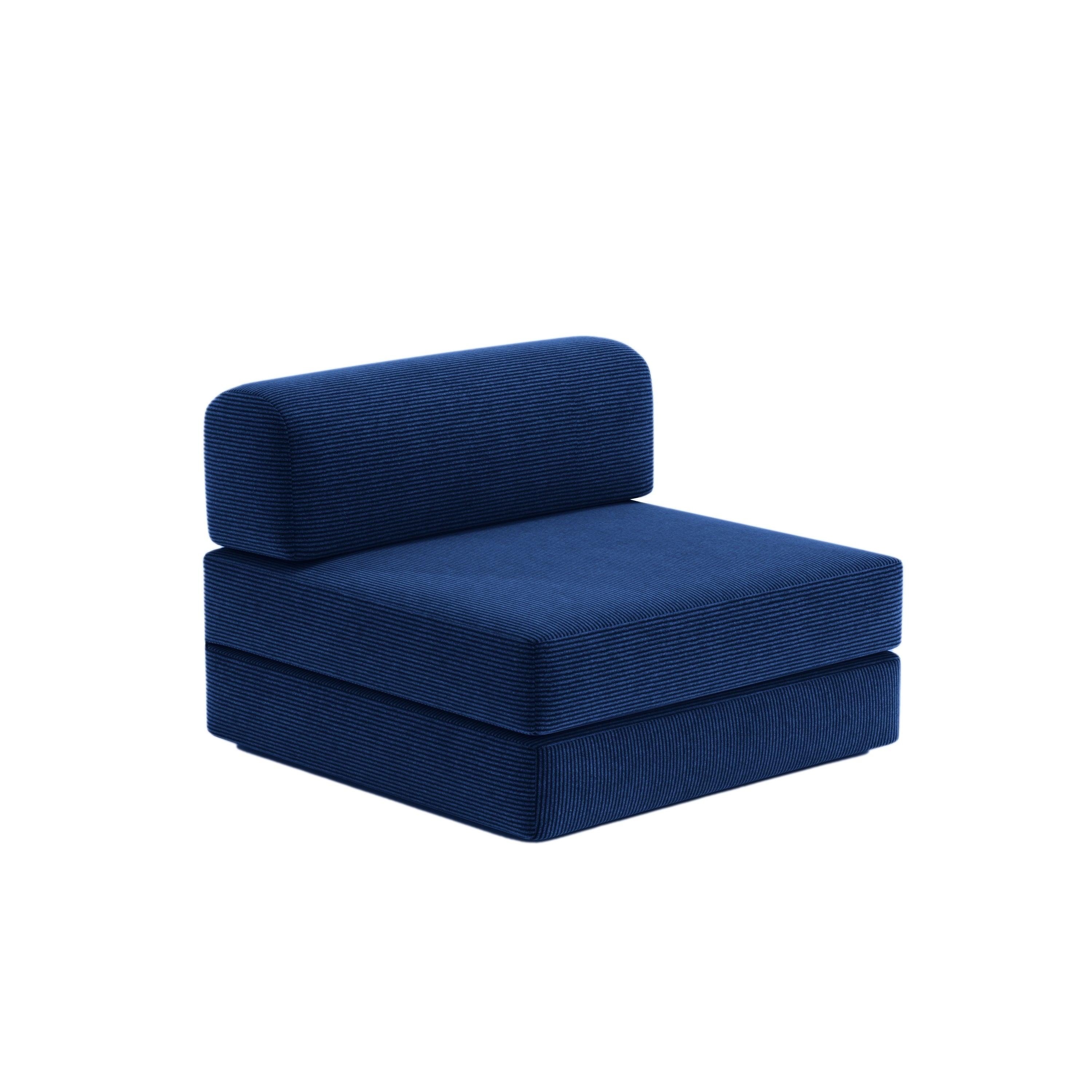 Nova Modular Single Seat-Blue - PortaSofa