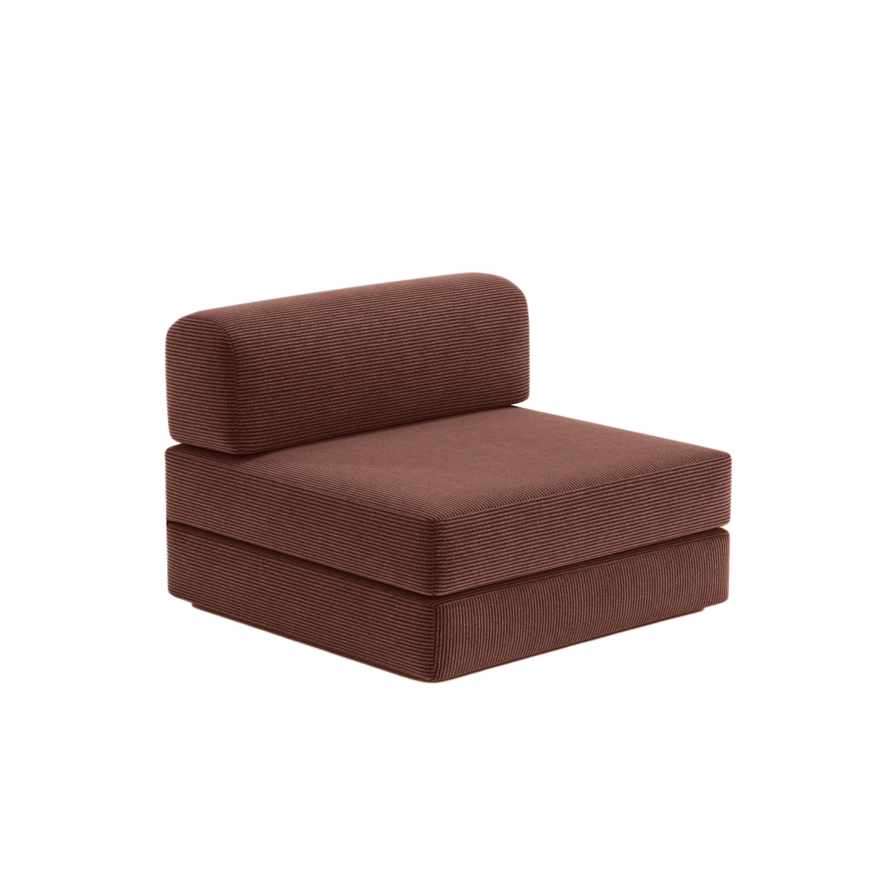 Nova Modular Single Seat-Chestnut - PortaSofa