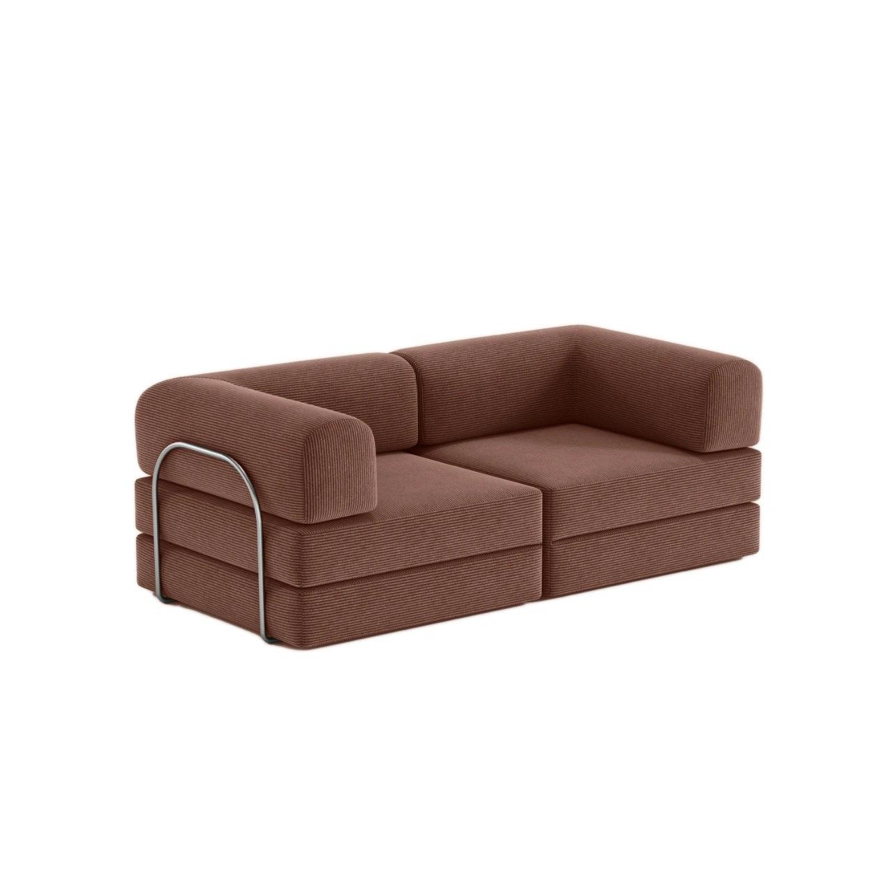 Nova Modular Sofa Bed-Chestnut - PortaSofa