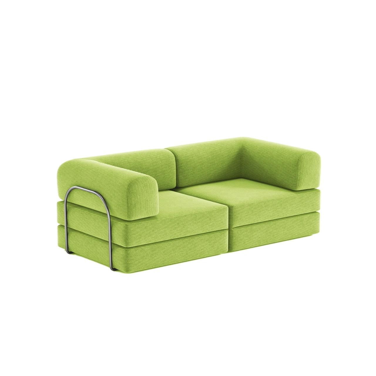 Nova Modular Sofa Bed-Lime - PortaSofa