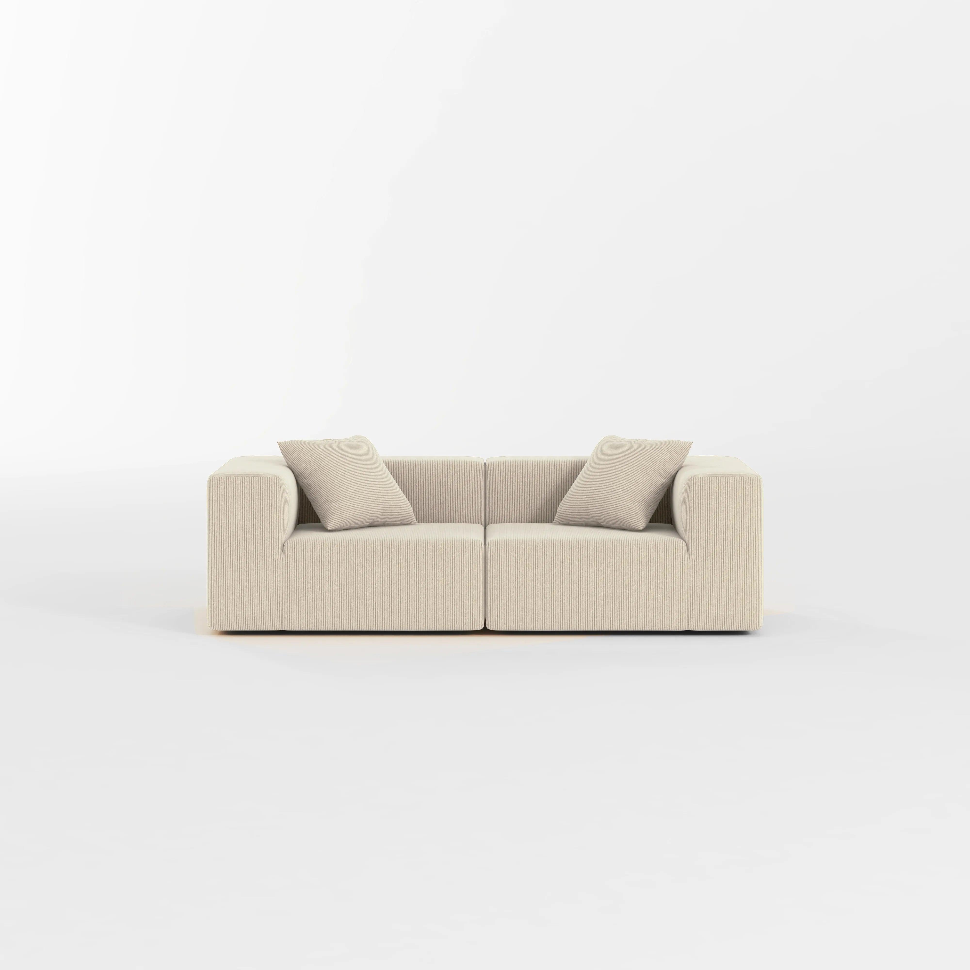 Milo Modular Sofa 2 Seater-Cream White - PortaSofa