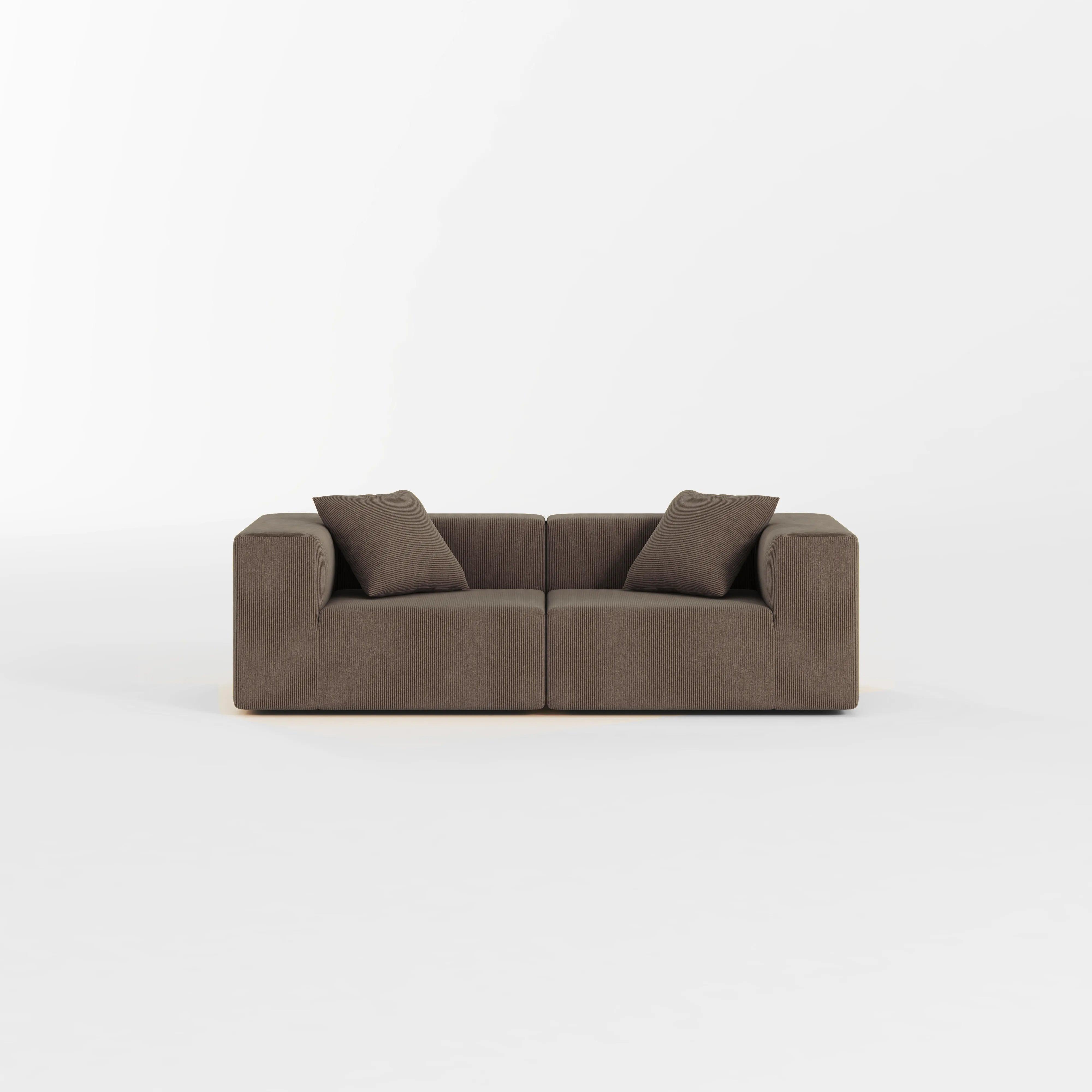 Milo Modular Sofa 2 Seater-Coffee - PortaSofa