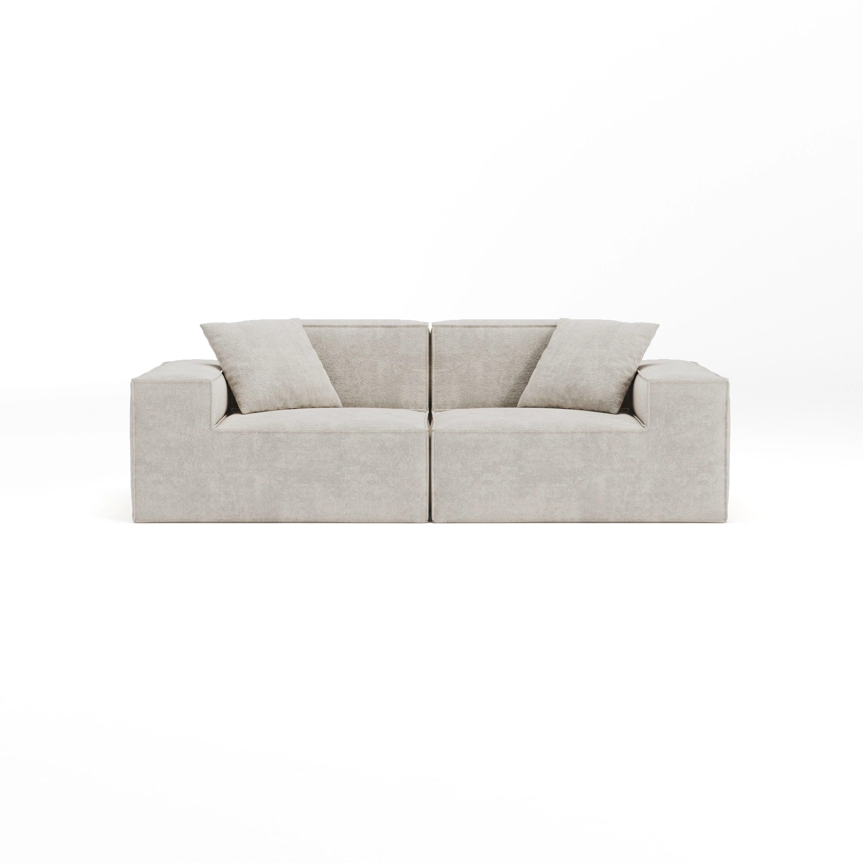 White 2 Seater Sofa