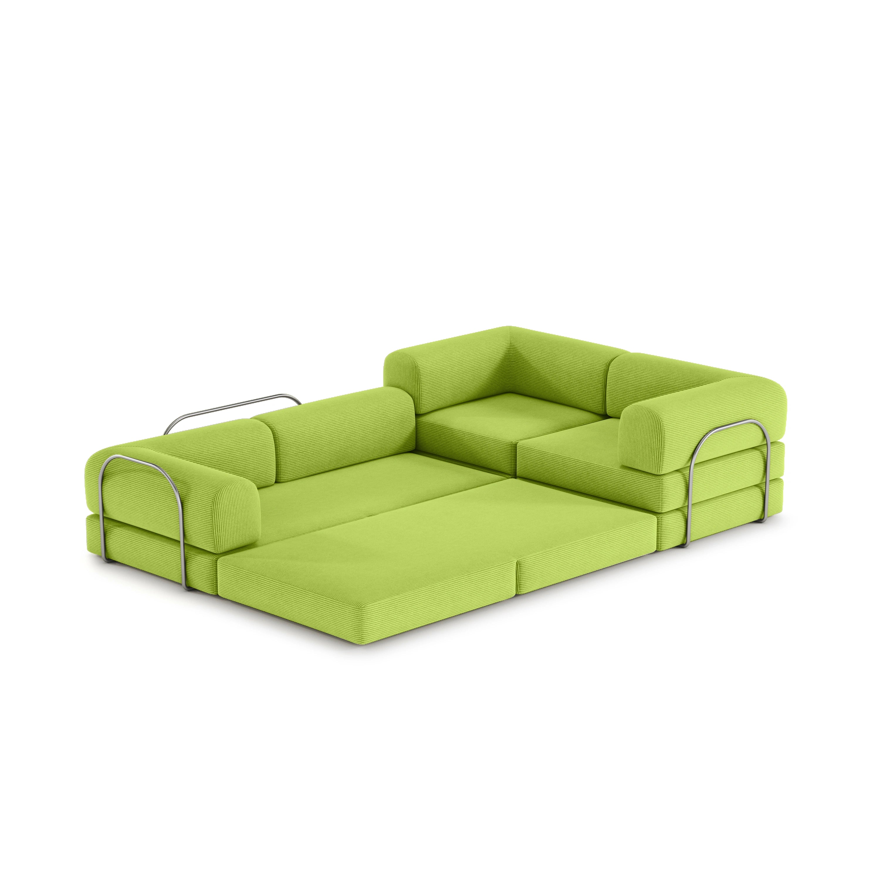 Nova XL Modular Sofa-Lime