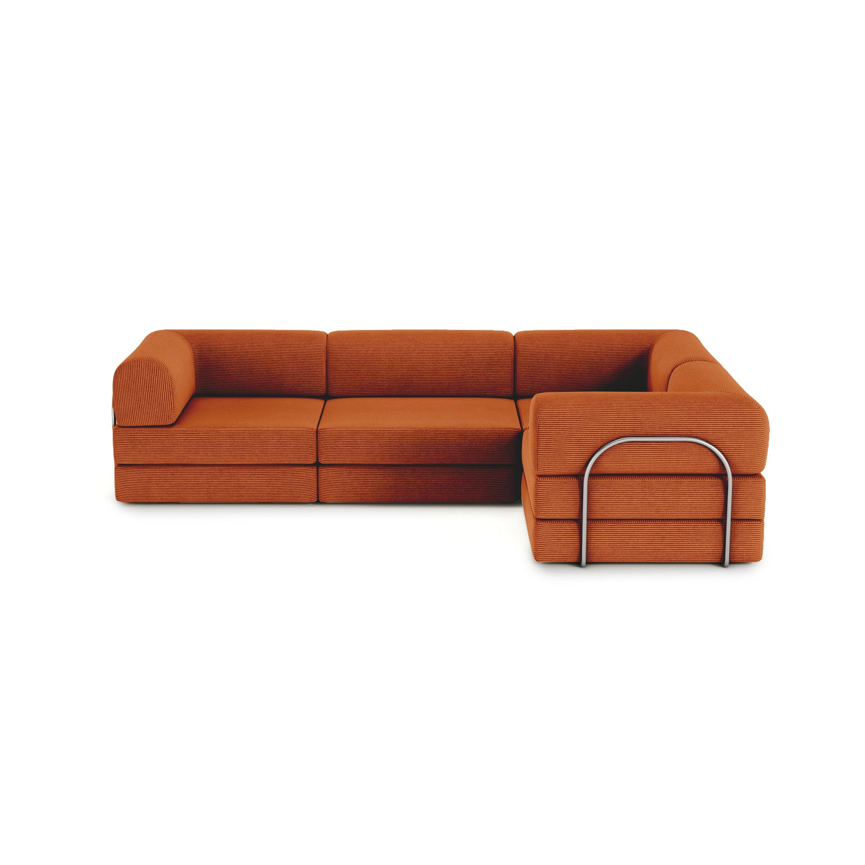 Nova XL Modular Sofa-Rust