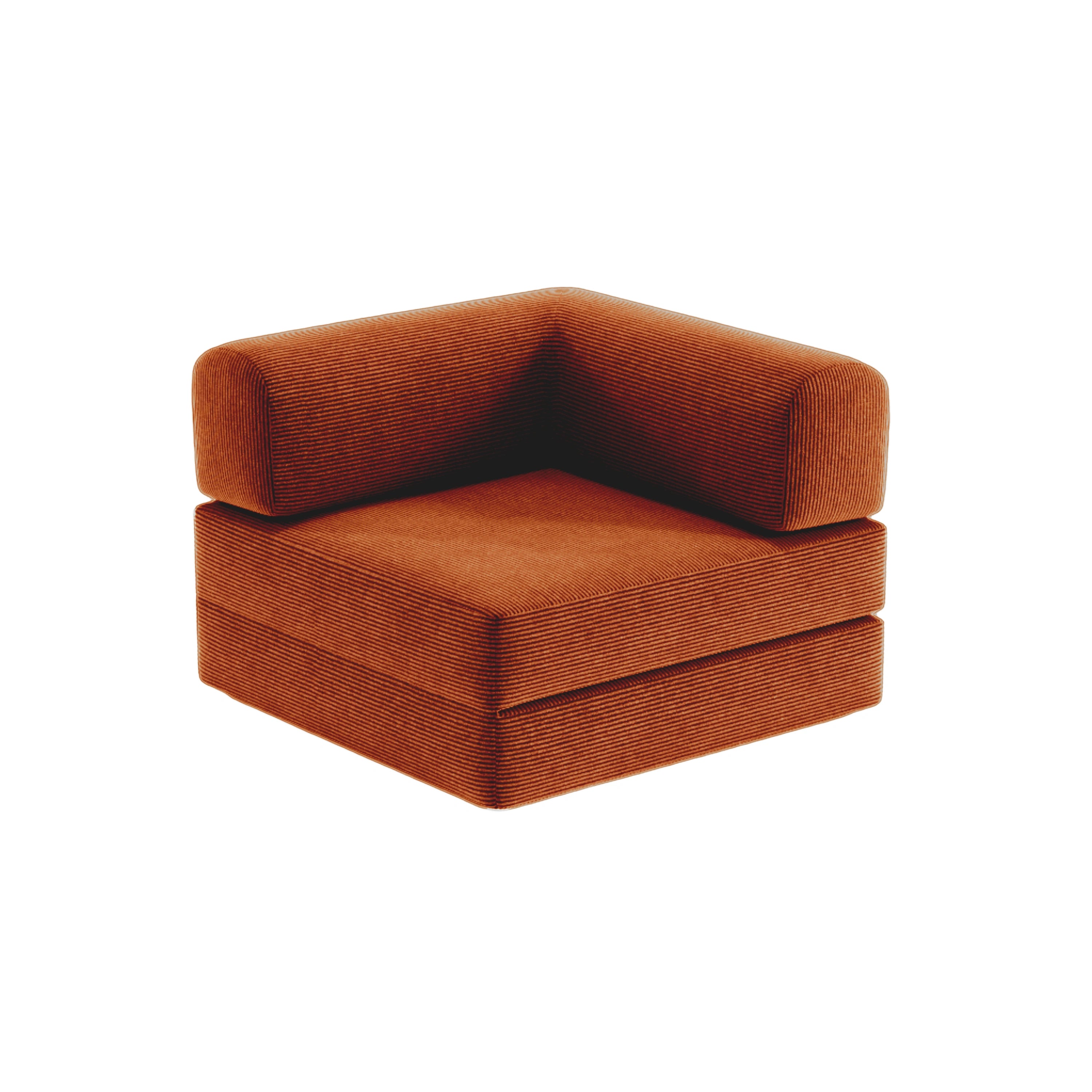Nova Modular Corner Seat-Rust