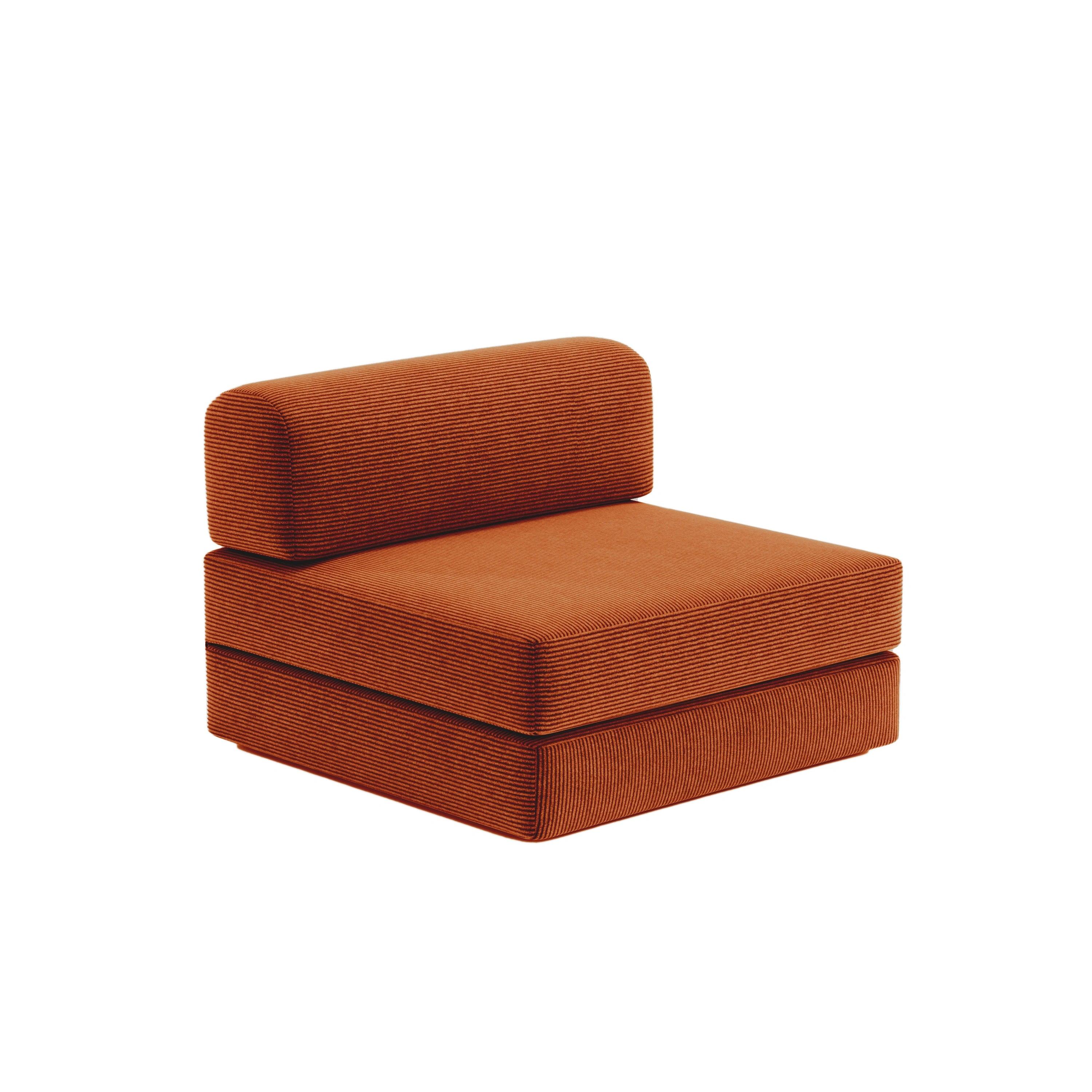 Nova Modular Single Seat-Rust - PortaSofa