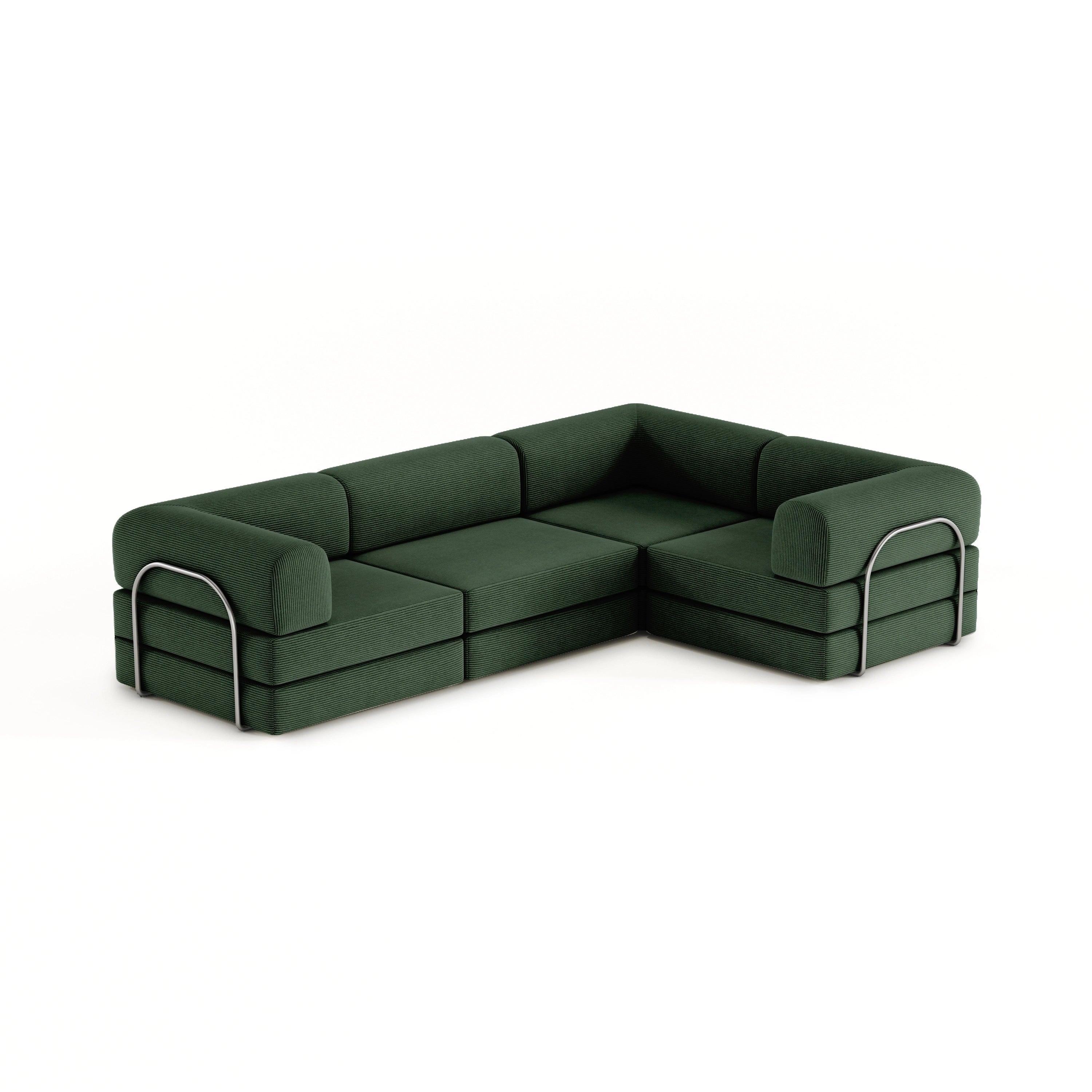 Nova XL Modular Sofa-Vintage Green