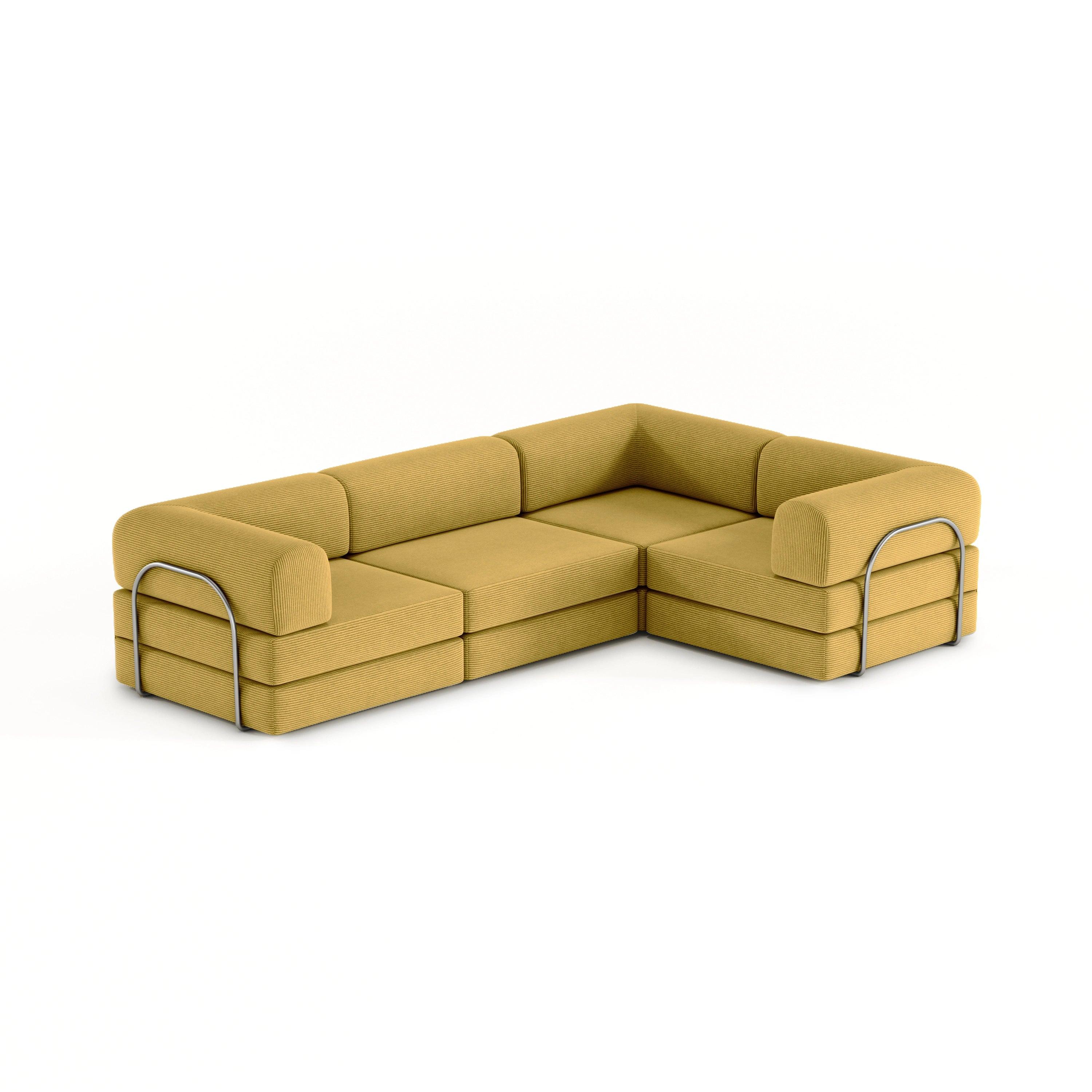 Nova XL Modular Sofa-Yellow