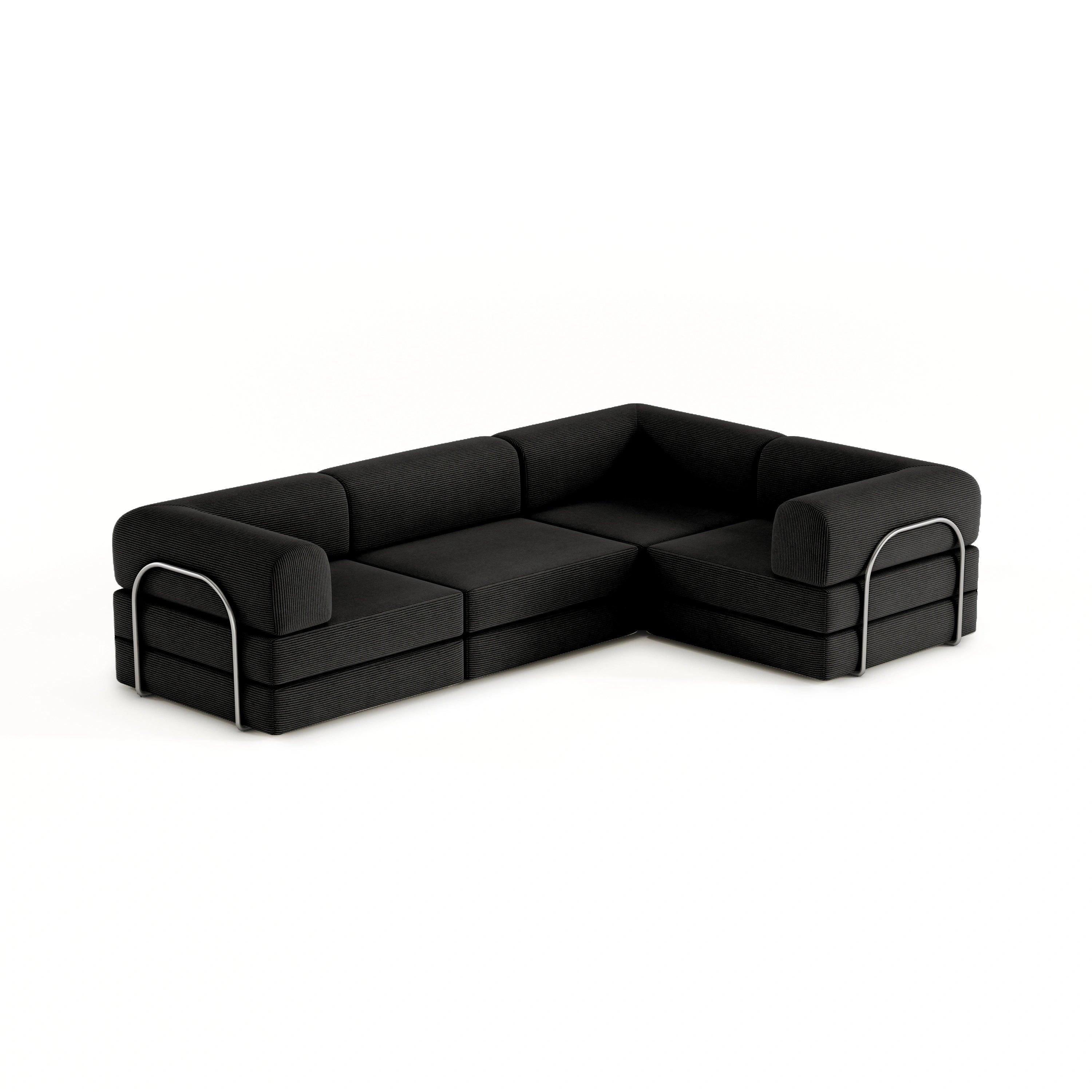 Nova XL Modular Sofa-Black