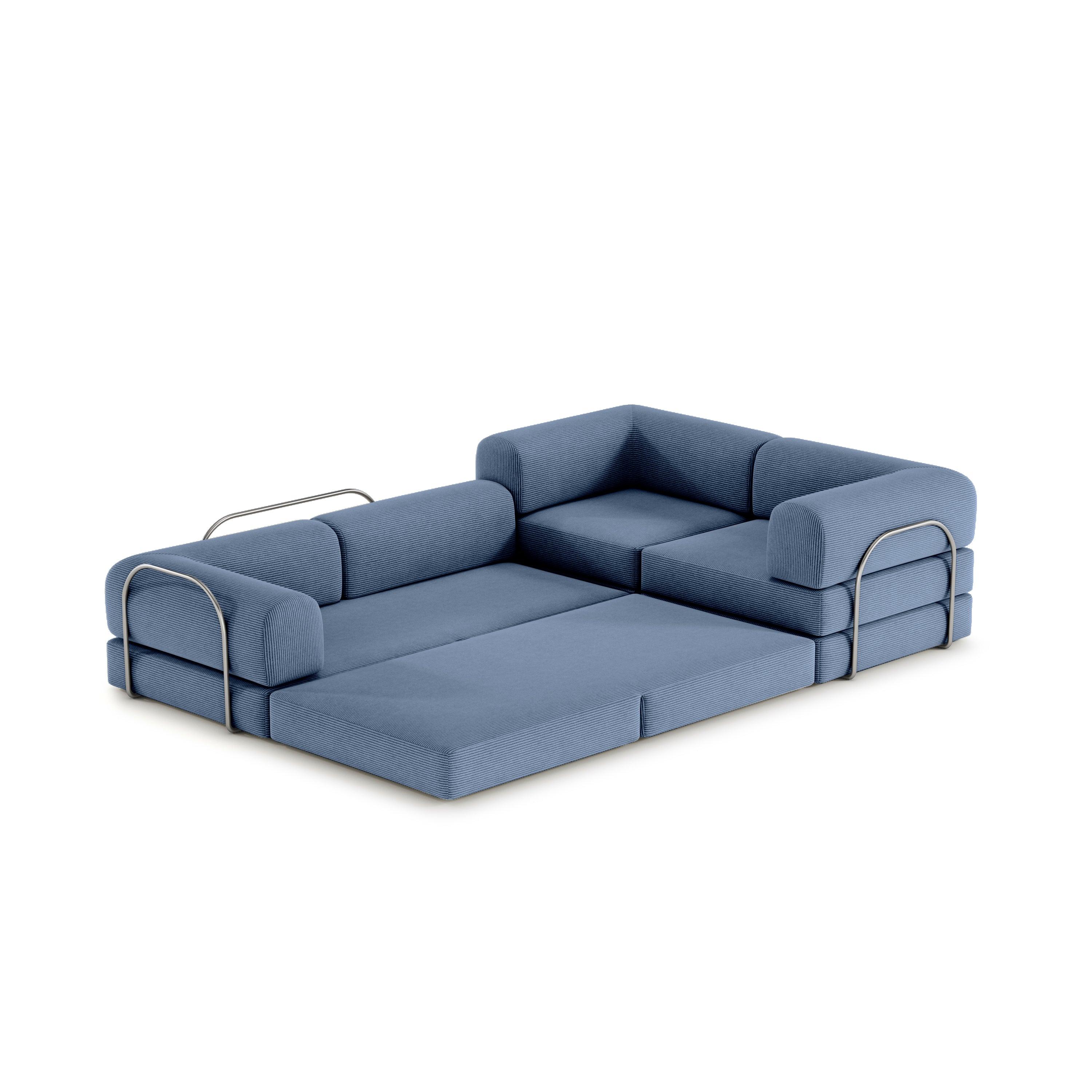 Nova XL Modular Sofa-Aegean Blue