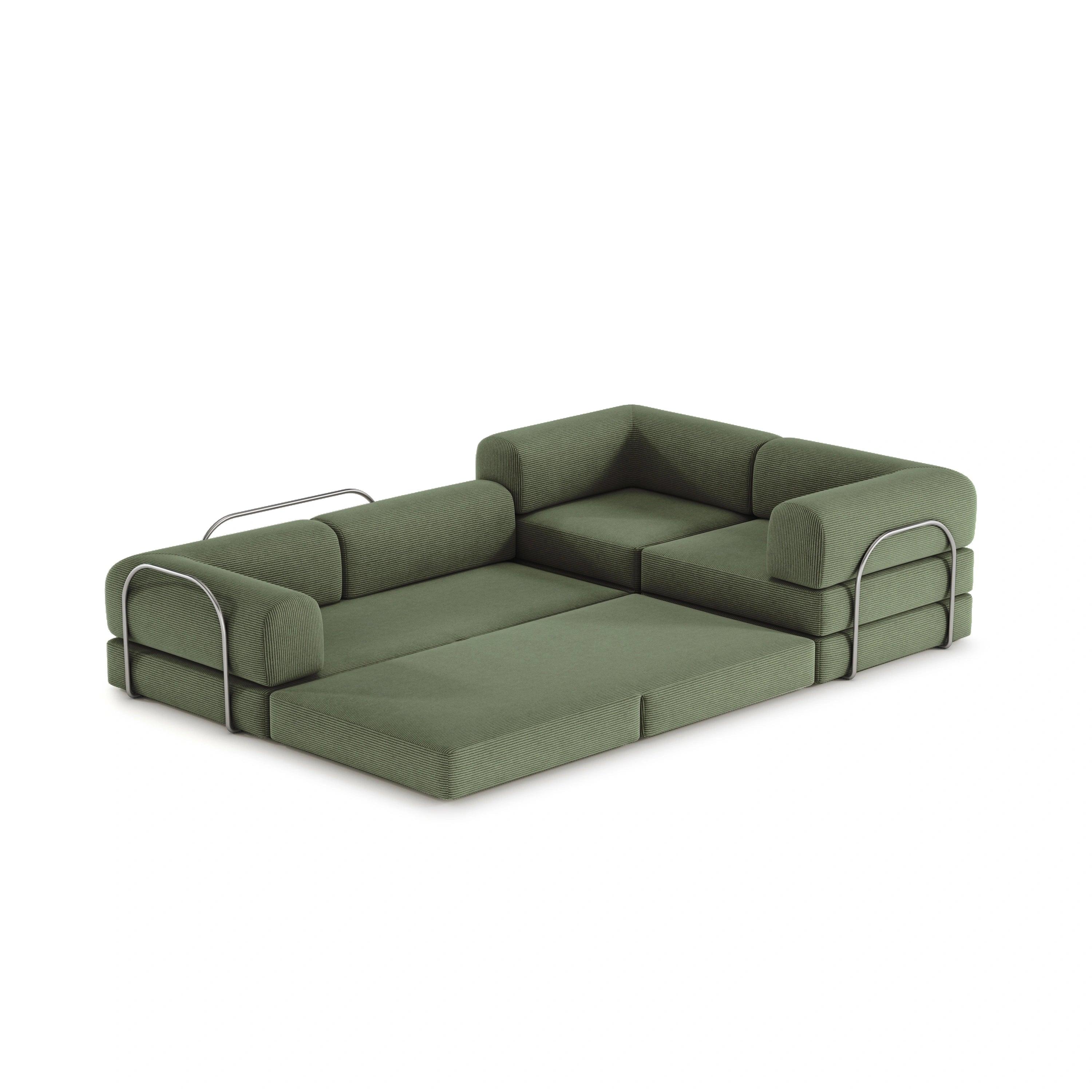 Nova XL Modular Sofa-Forest Green
