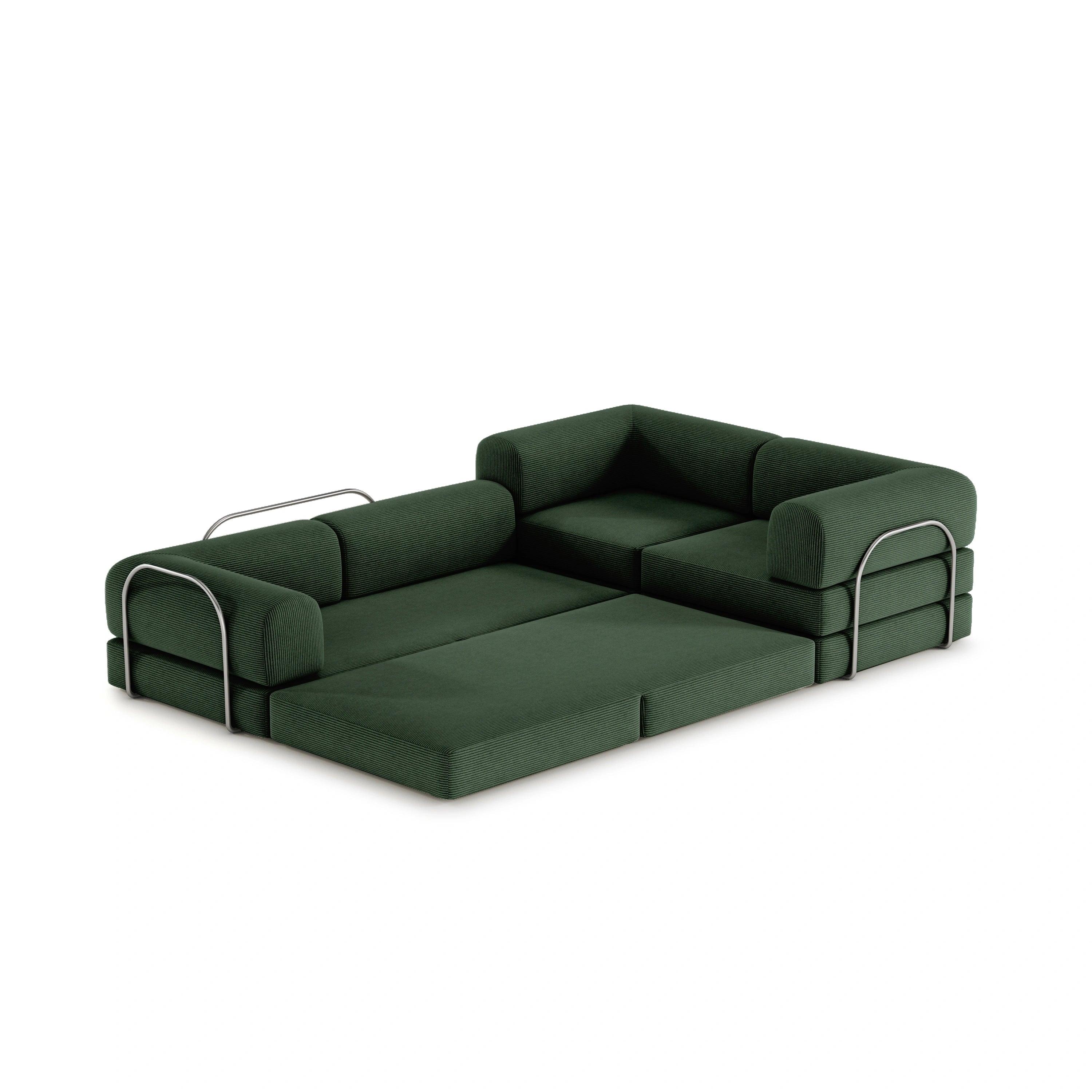 Nova XL Modular Sofa-Vintage Green