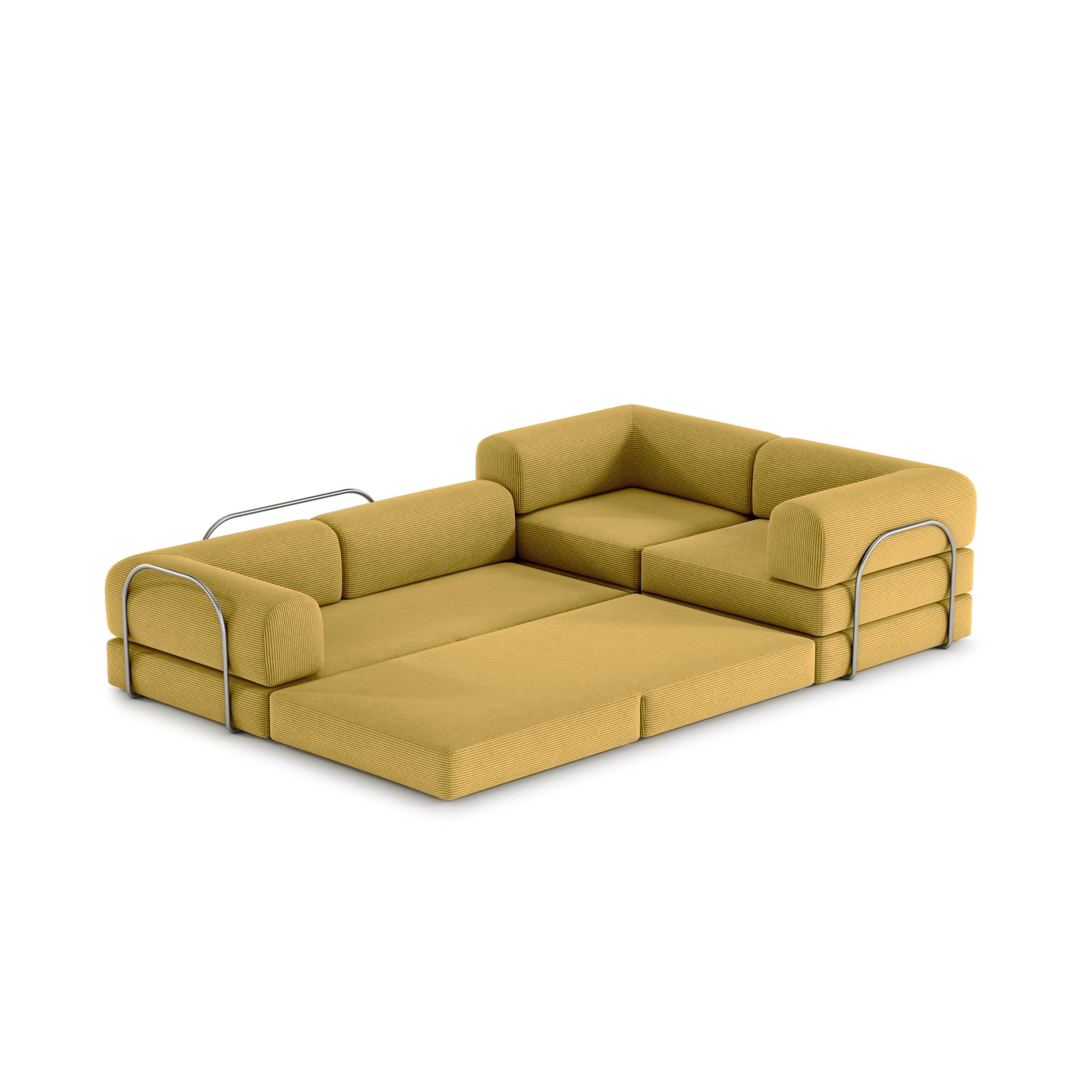 Nova XL Modular Sofa-Yellow