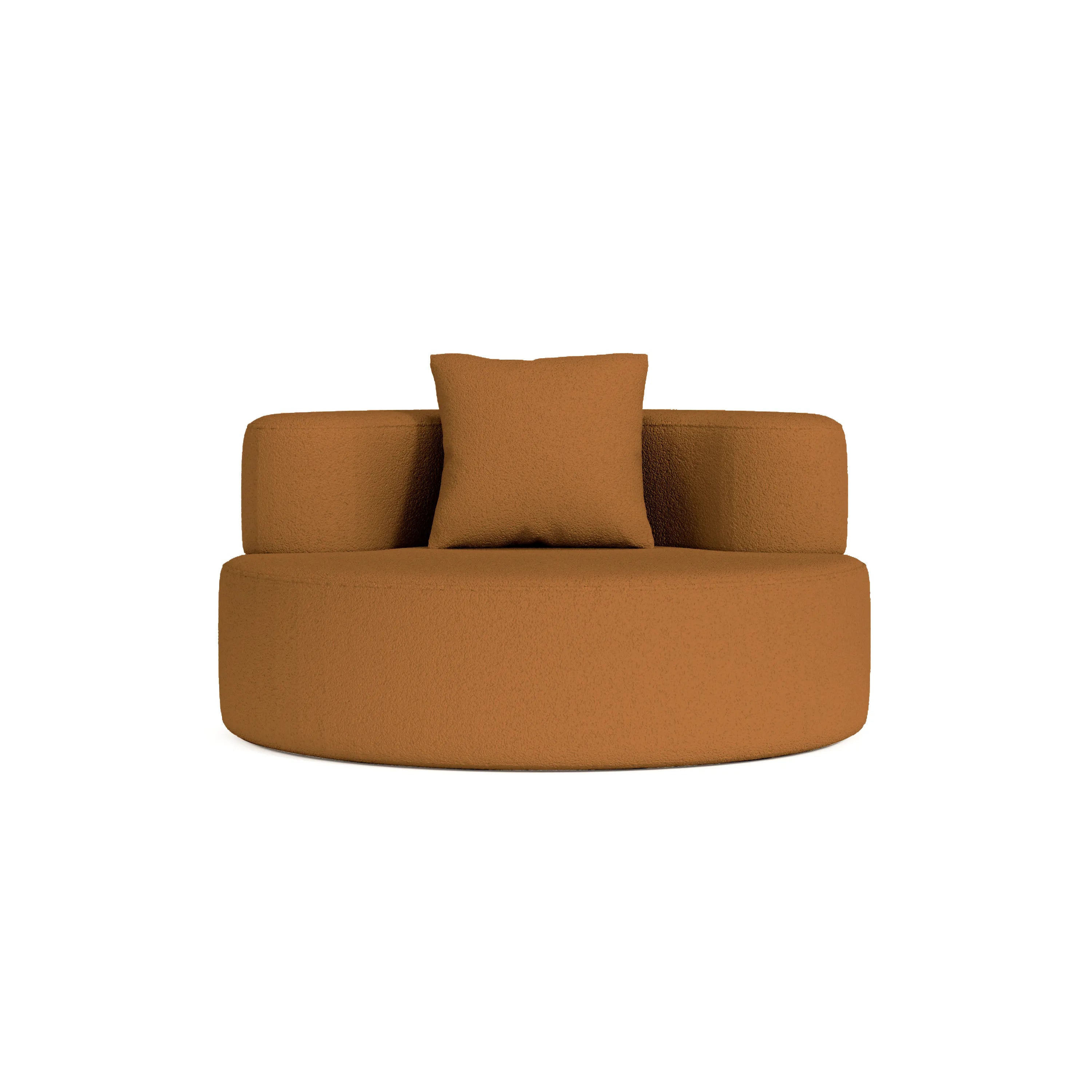 Milan Single Sofa-Camel