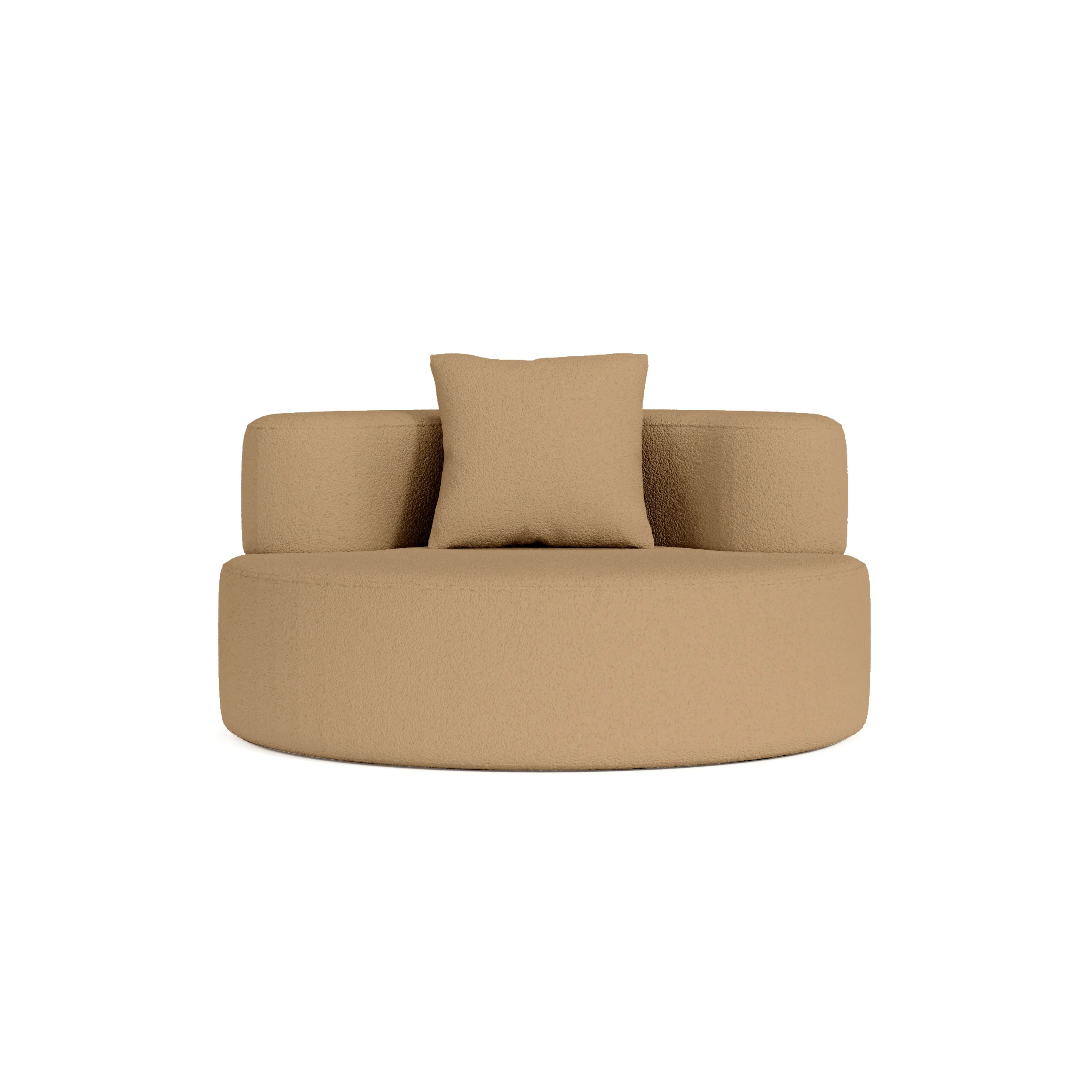 Milan Single Sofa-Sand