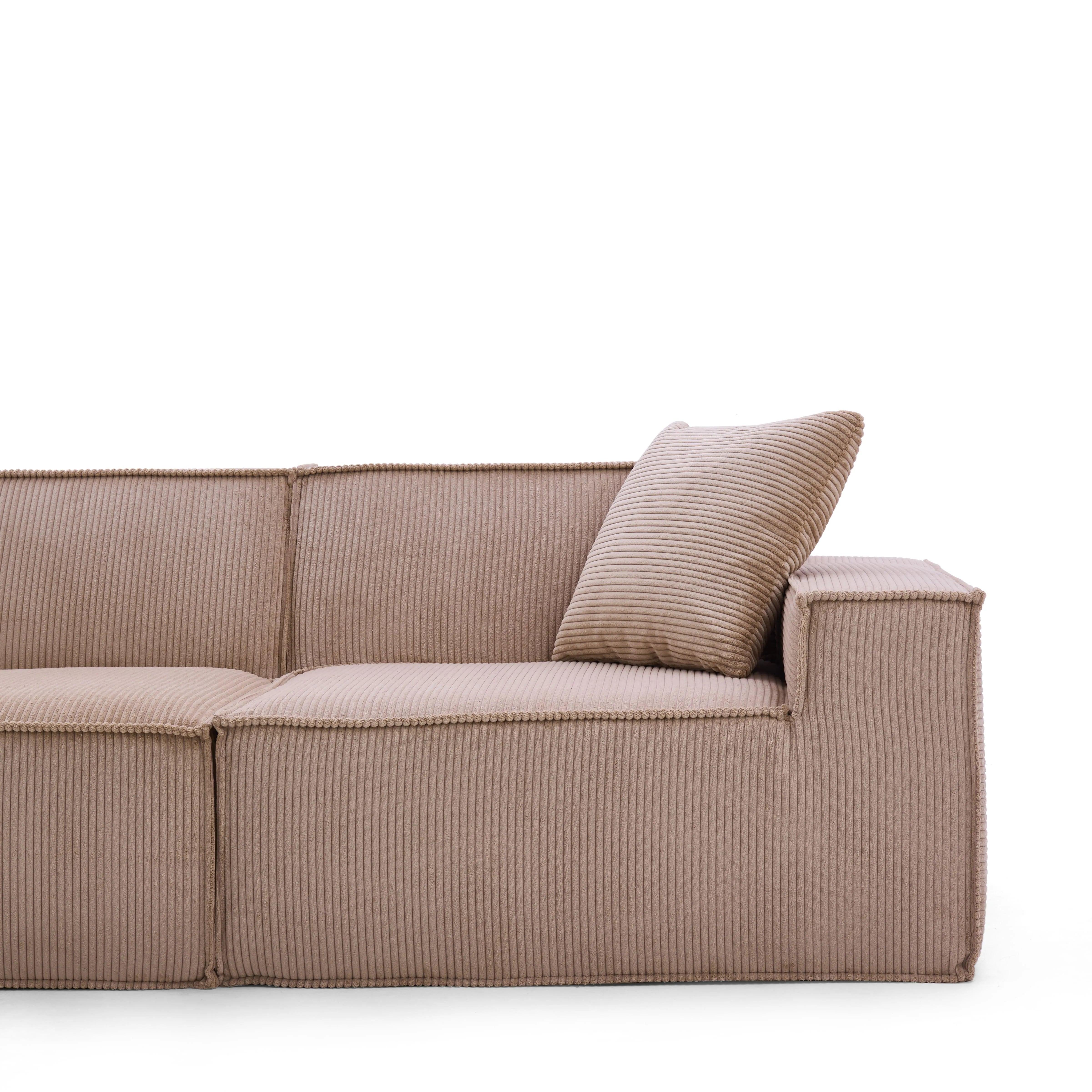 Cube Modular Sofa 3 Seater-Blush - PortaSofa
