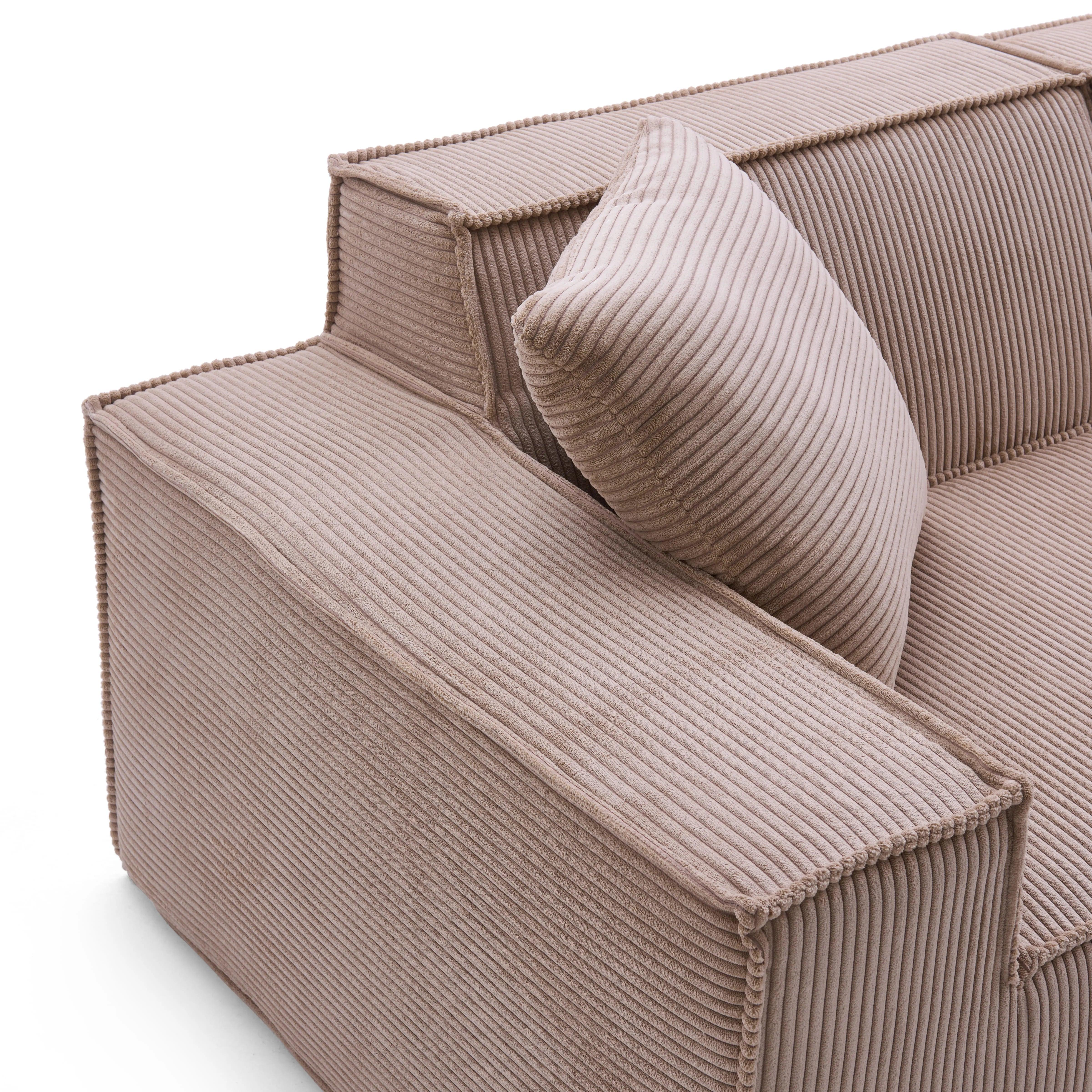 Cube Modular Sofa 3 Seater-Blush - PortaSofa