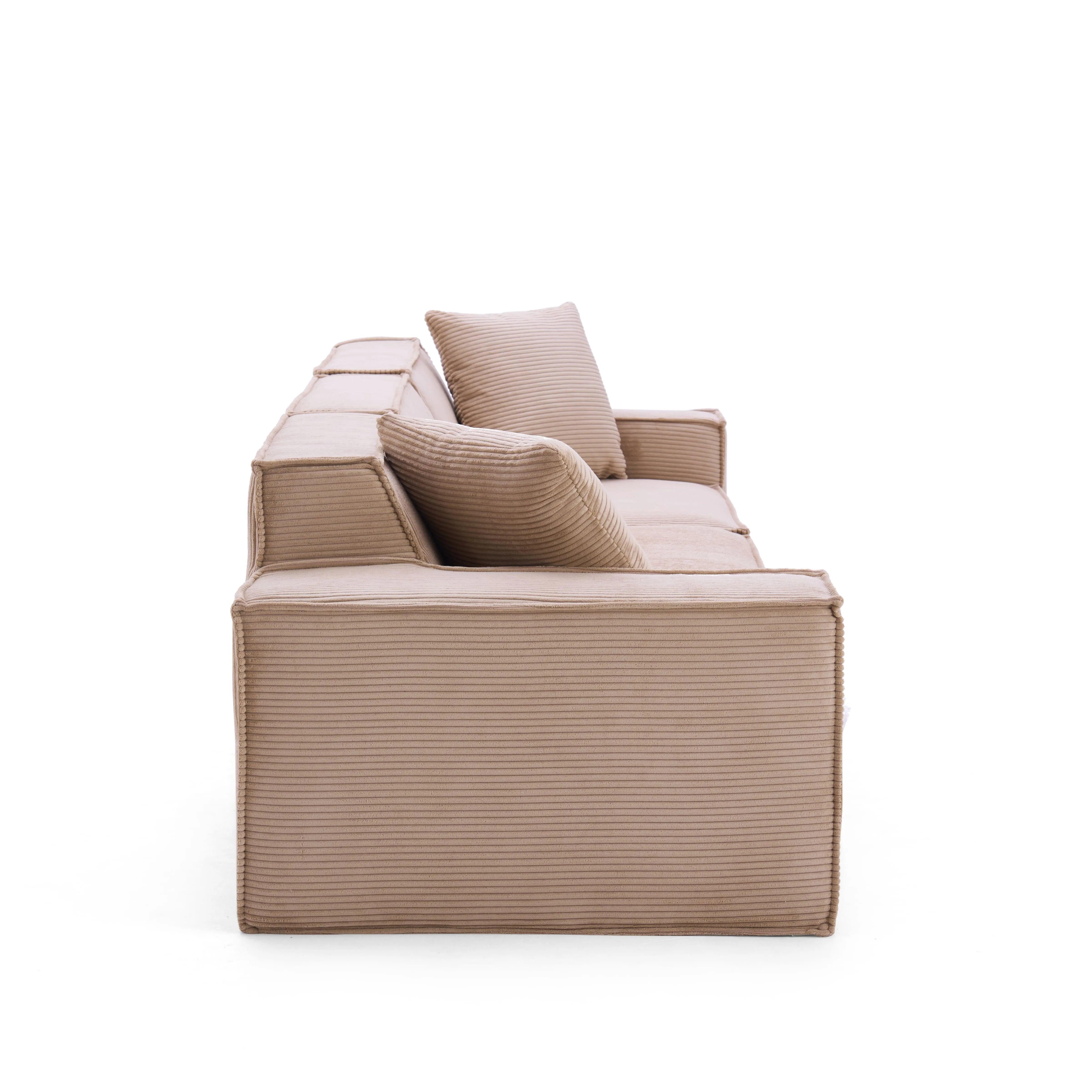 Cube Modular Sofa 3 Seater-Blush - PortaSofa