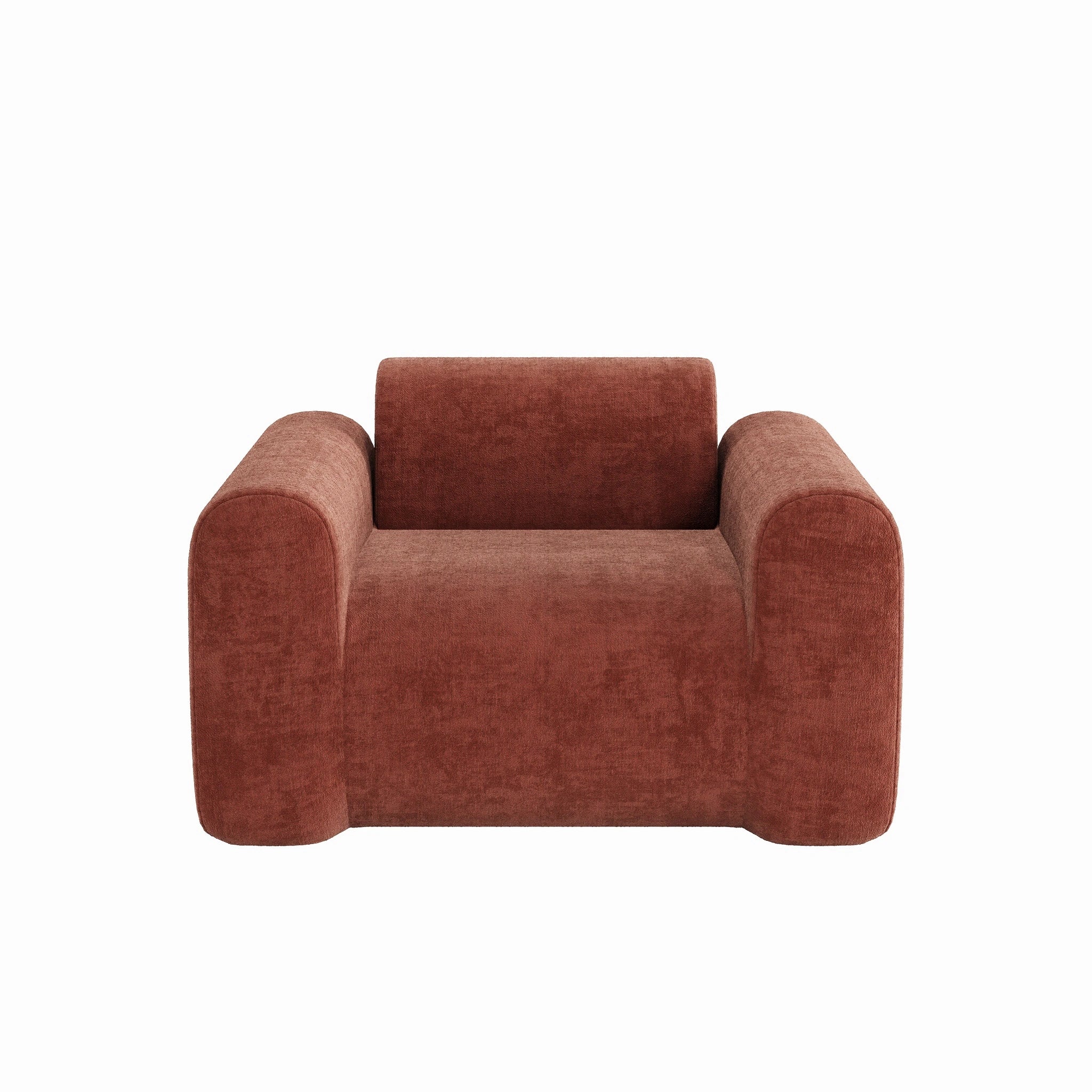 Mochi Armchair - Rust Brown