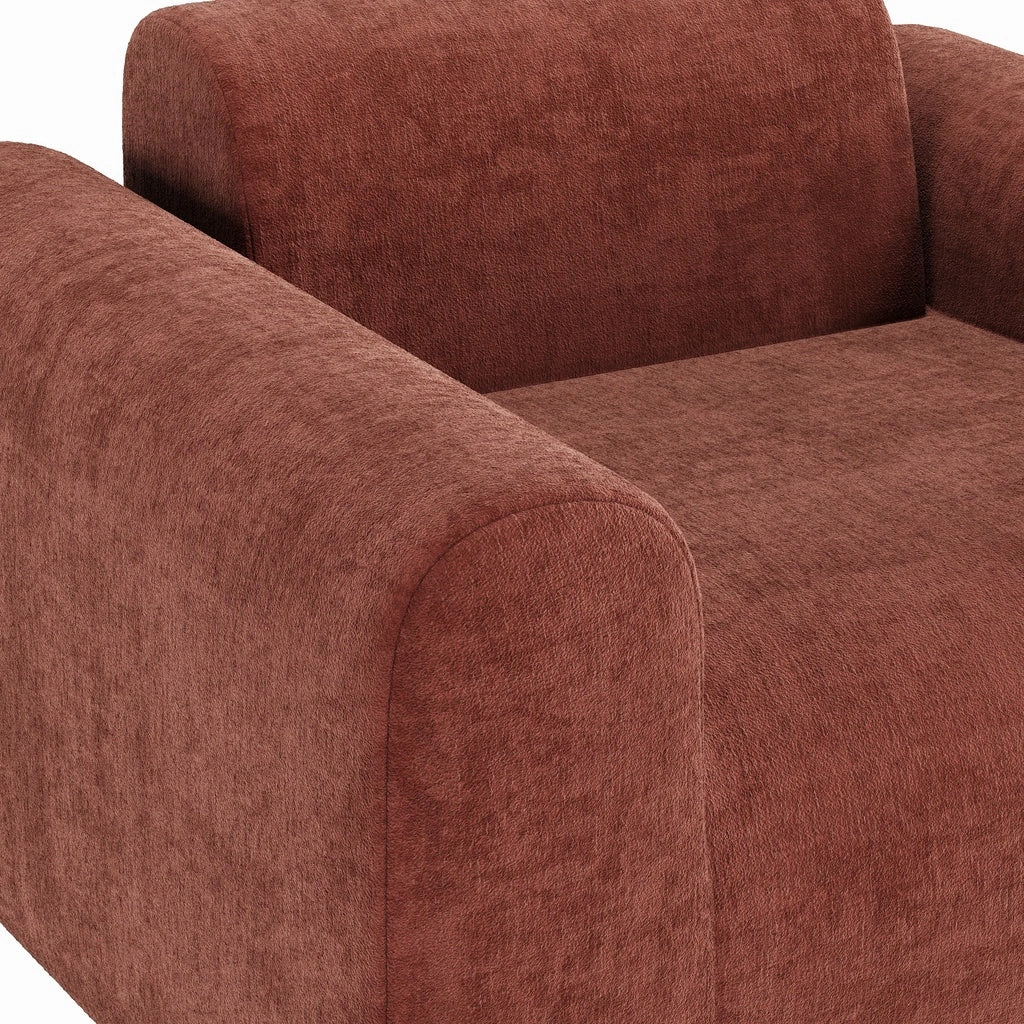 Mochi Armchair - Rust Brown