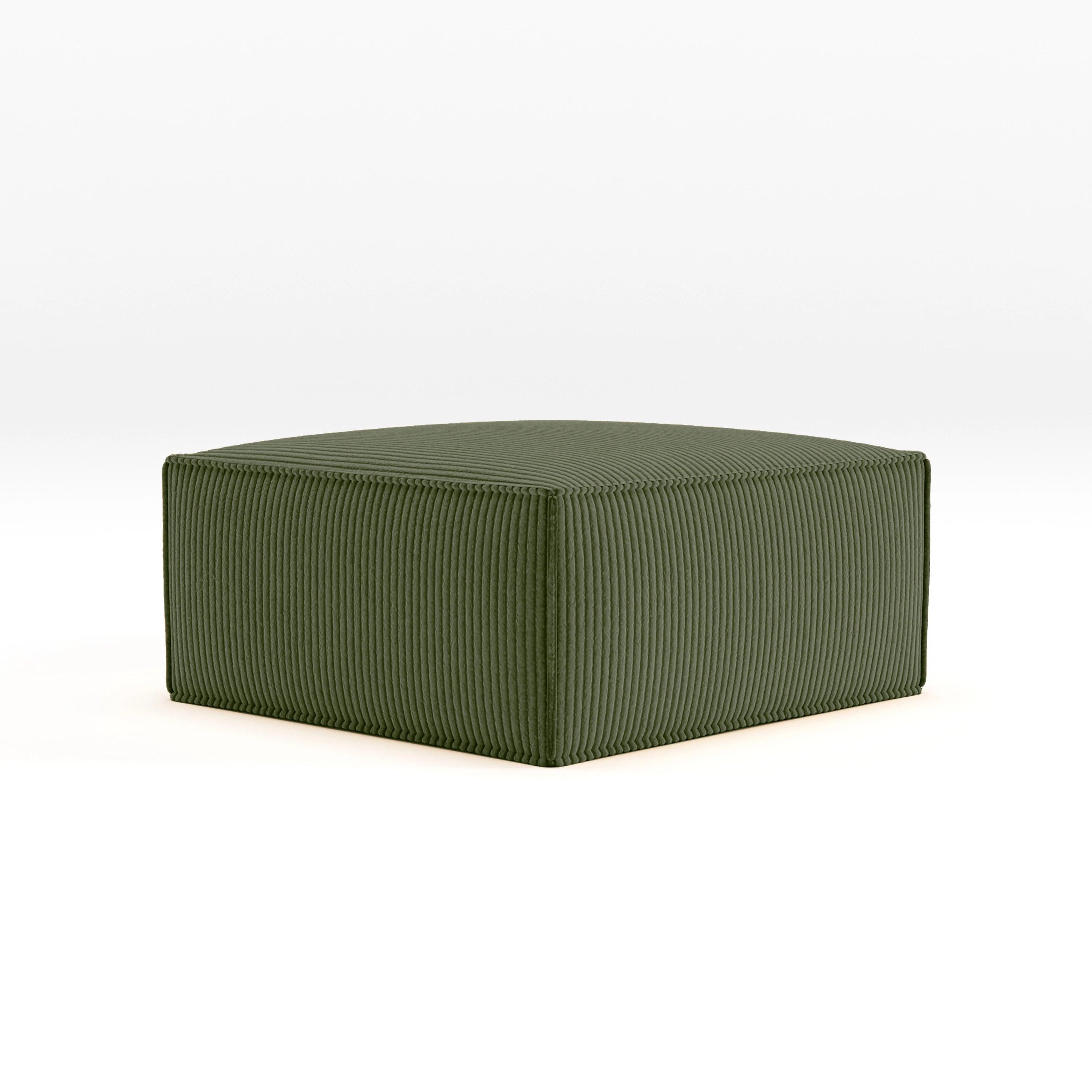 Cube Ottoman-Forest Green - PortaSofa