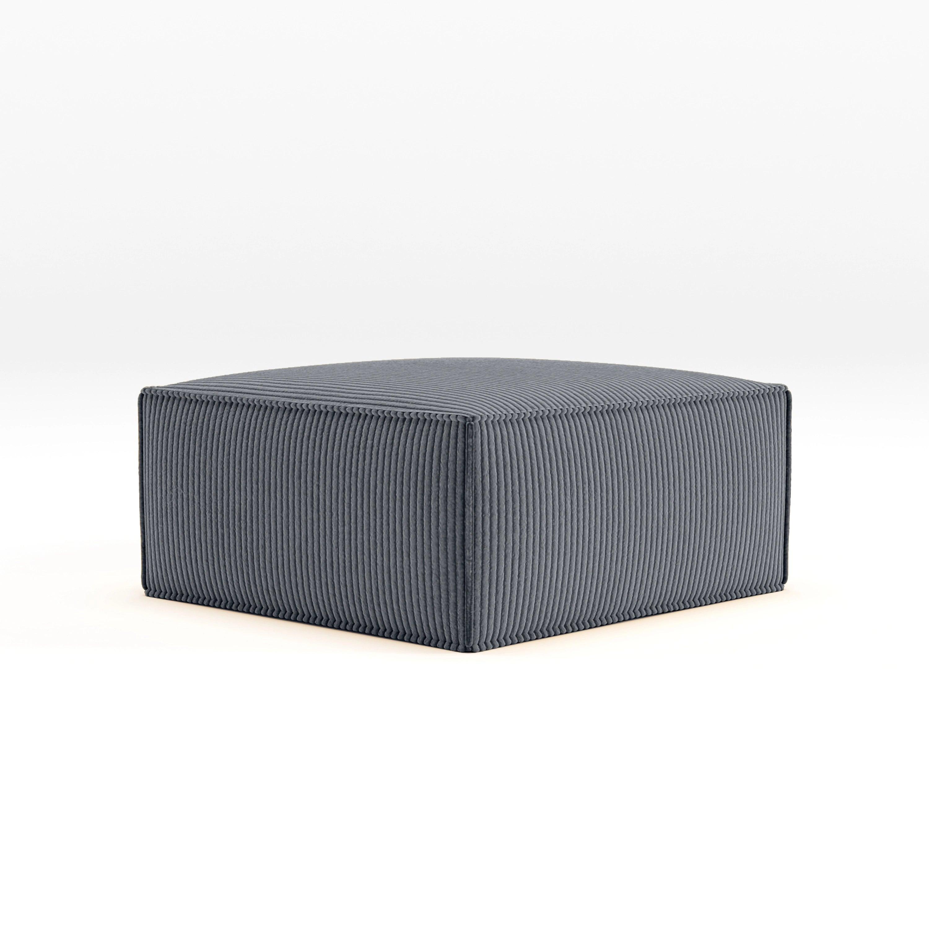 Cube Ottoman-Slate - PortaSofa