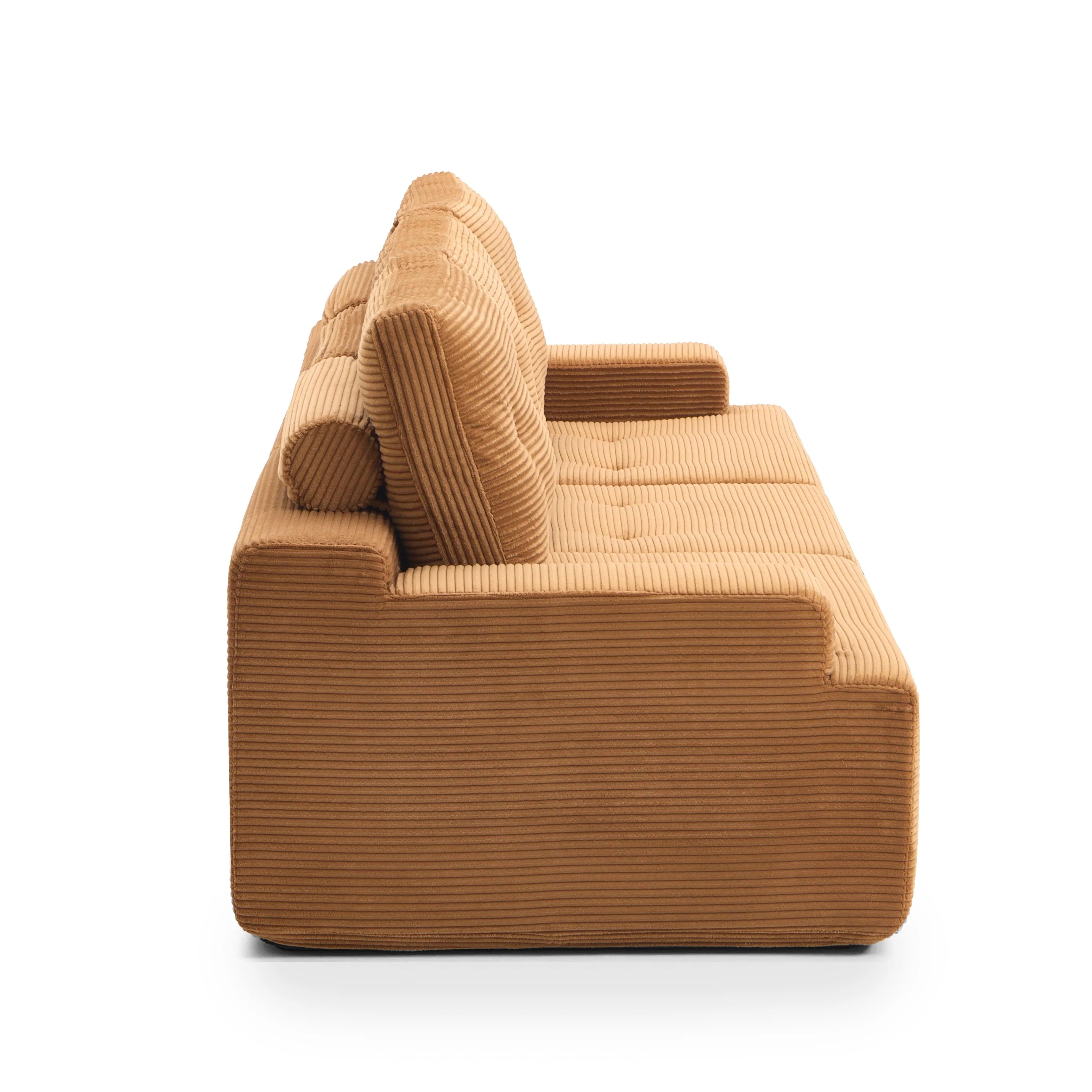 Otis Modular Sofa 3 Seater-Camel - PortaSofa