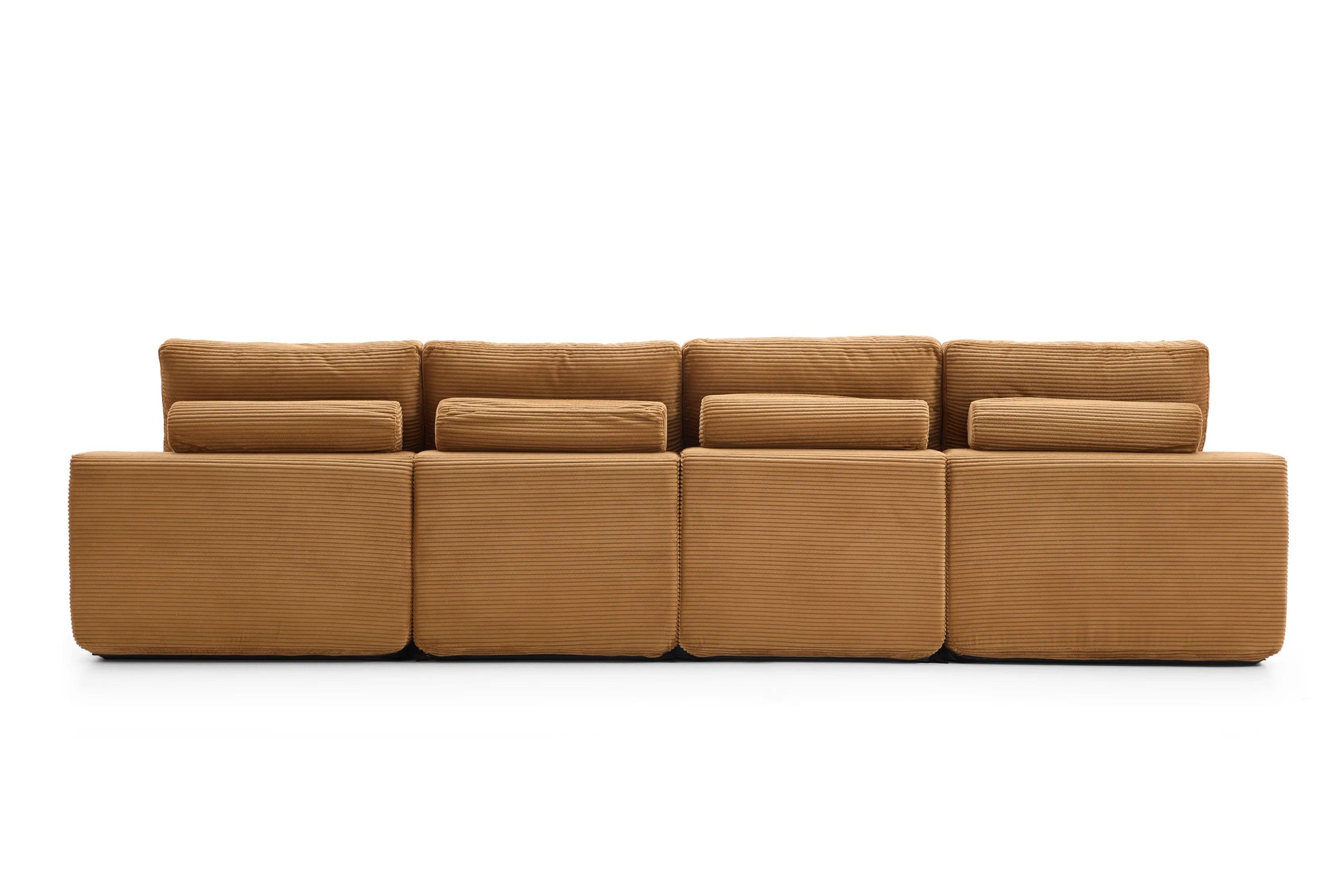 Otis Modular Sofa 4 Seater-Camel - PortaSofa