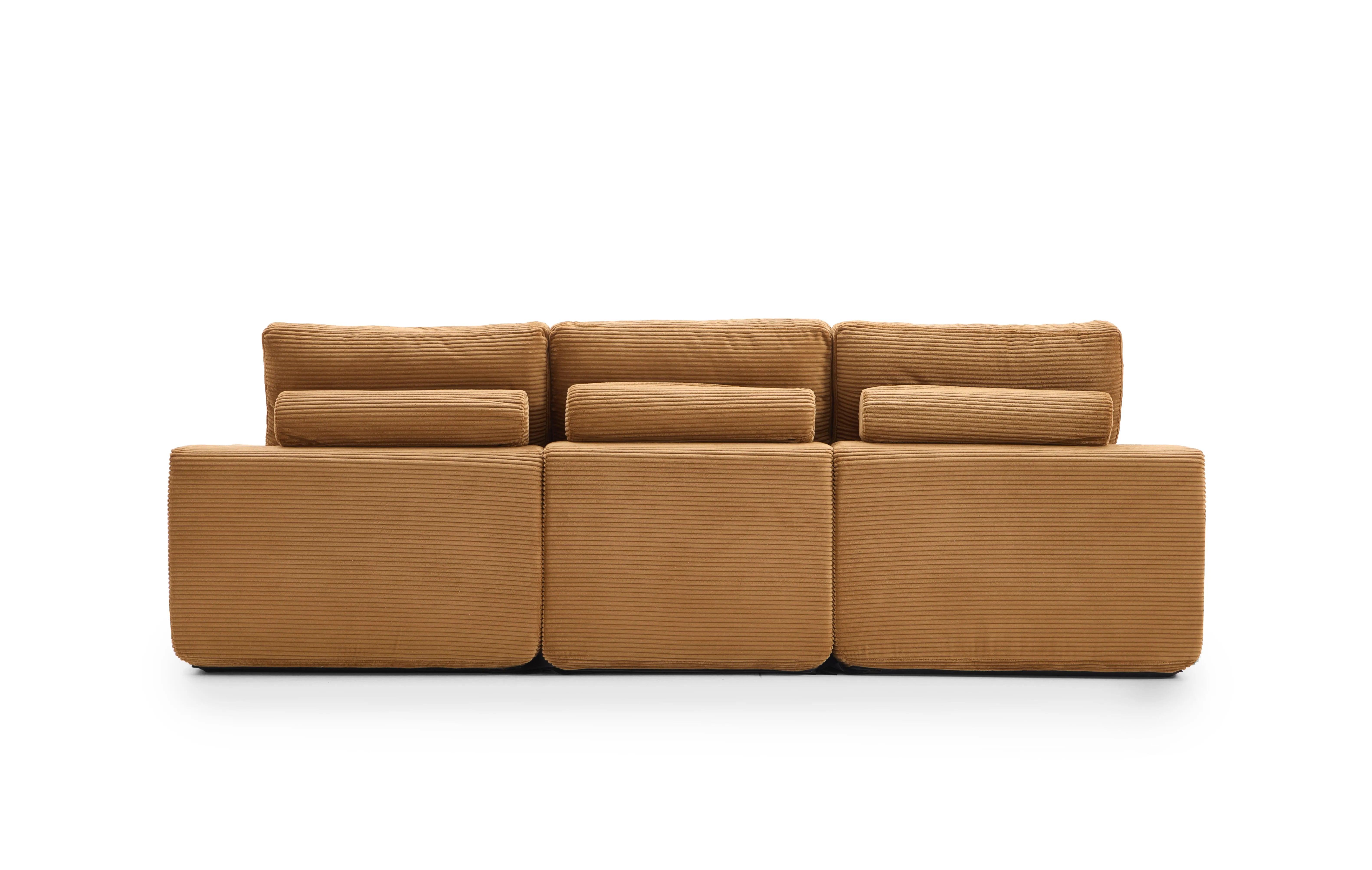 Otis Modular Sofa 3 Seater-Camel - PortaSofa