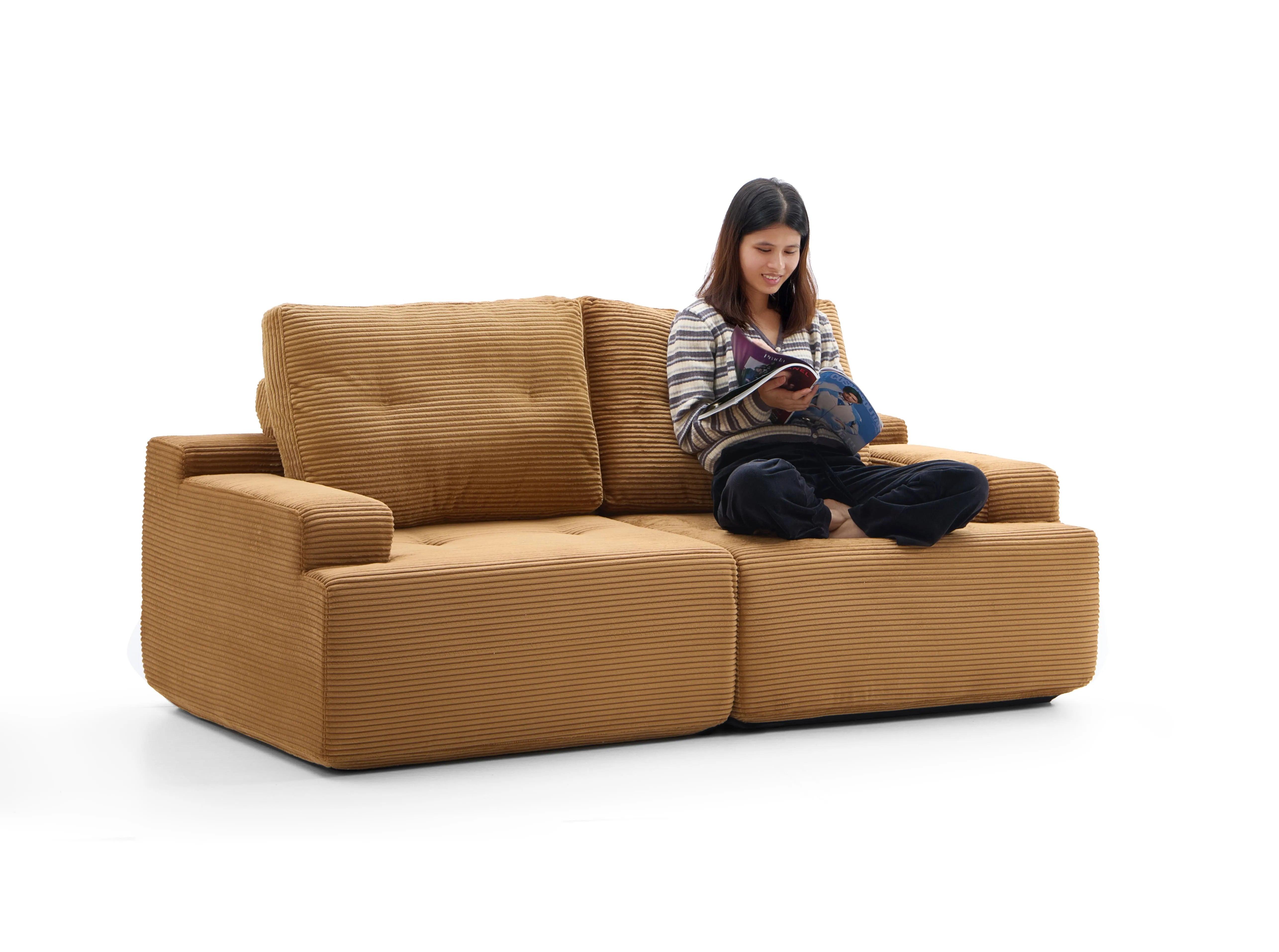 Otis Modular Sofa 2 Seater-Camel - PortaSofa