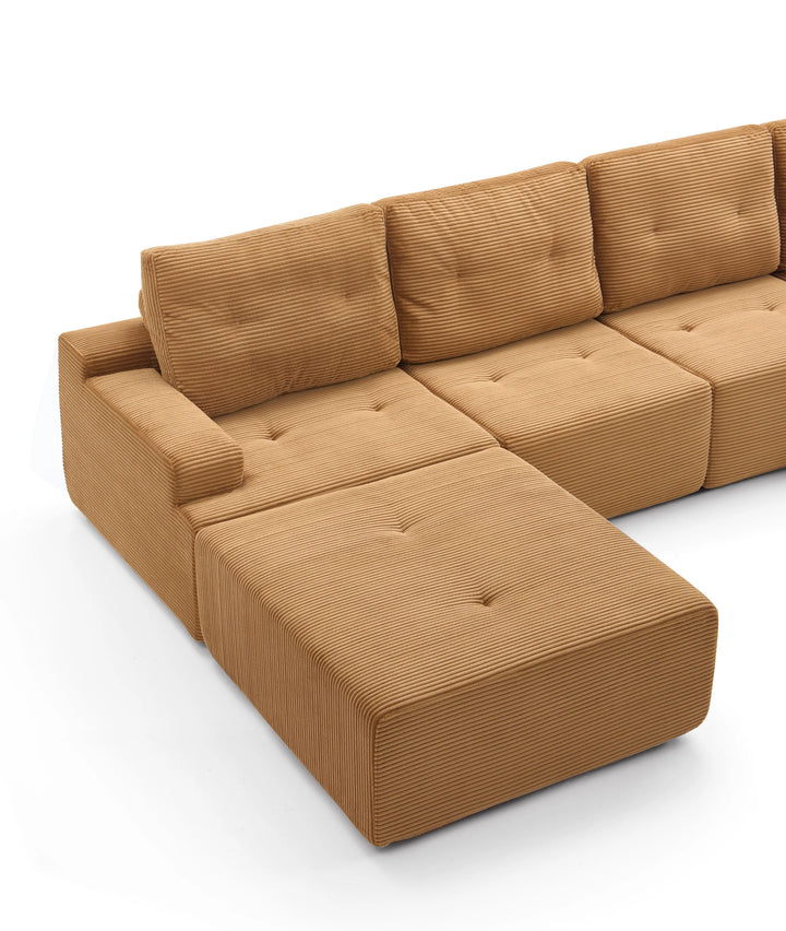 Otis Modular Sofa 5 Seater-Camel - PortaSofa