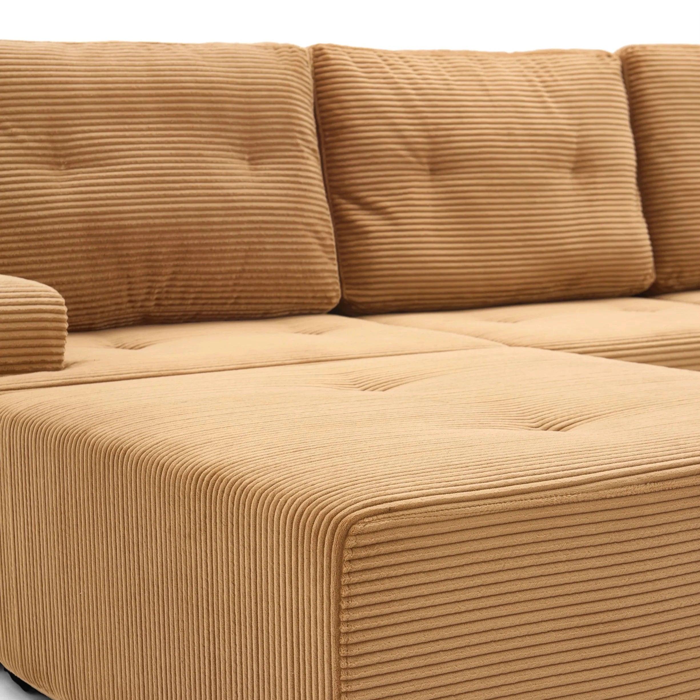 Otis Modular Sofa 5 Seater-Camel - PortaSofa