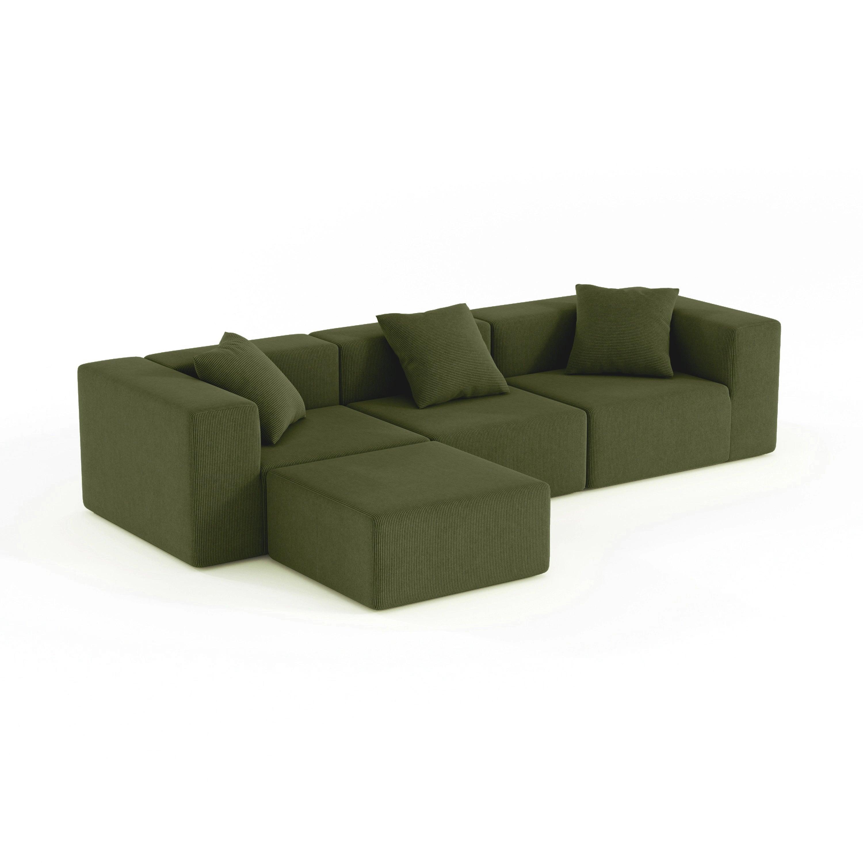 Deep Green Lounge Pouf