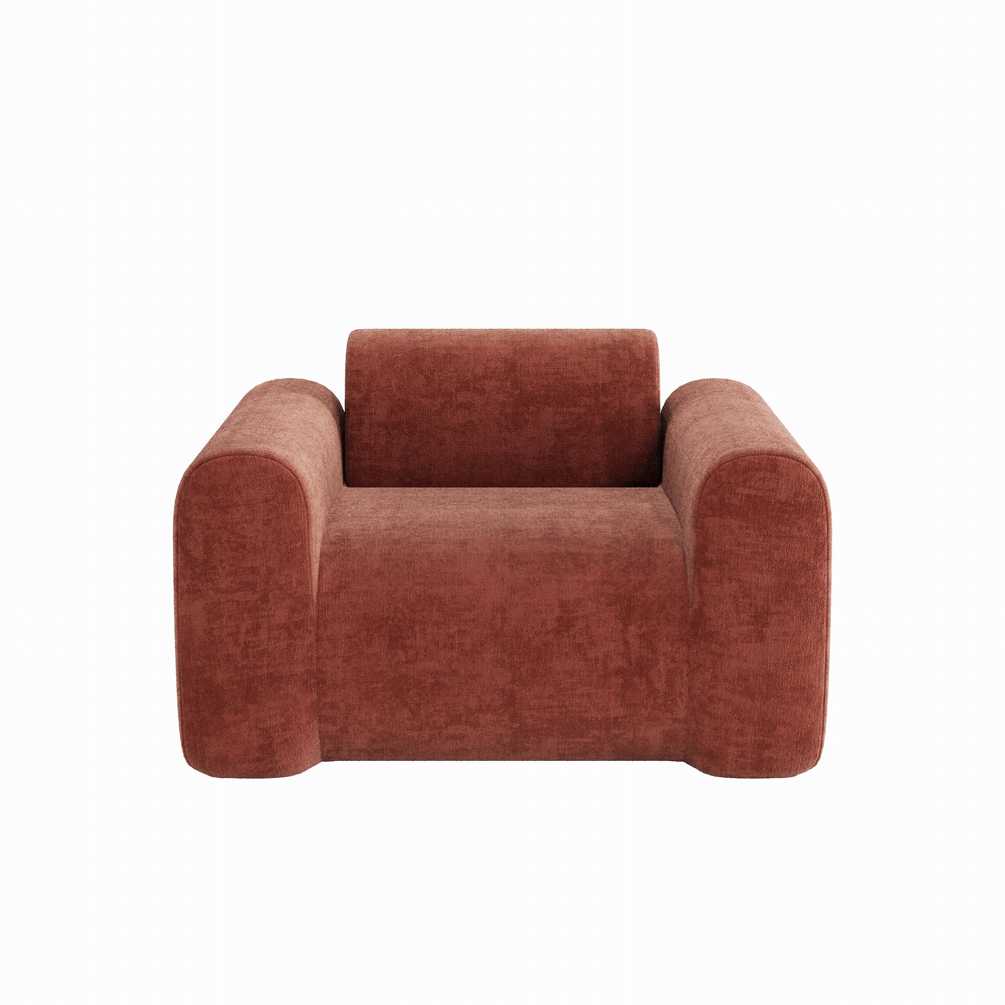 Mochi Armchair - Rust Brown