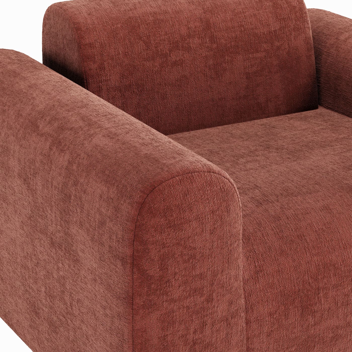 Mochi Armchair - Rust Brown