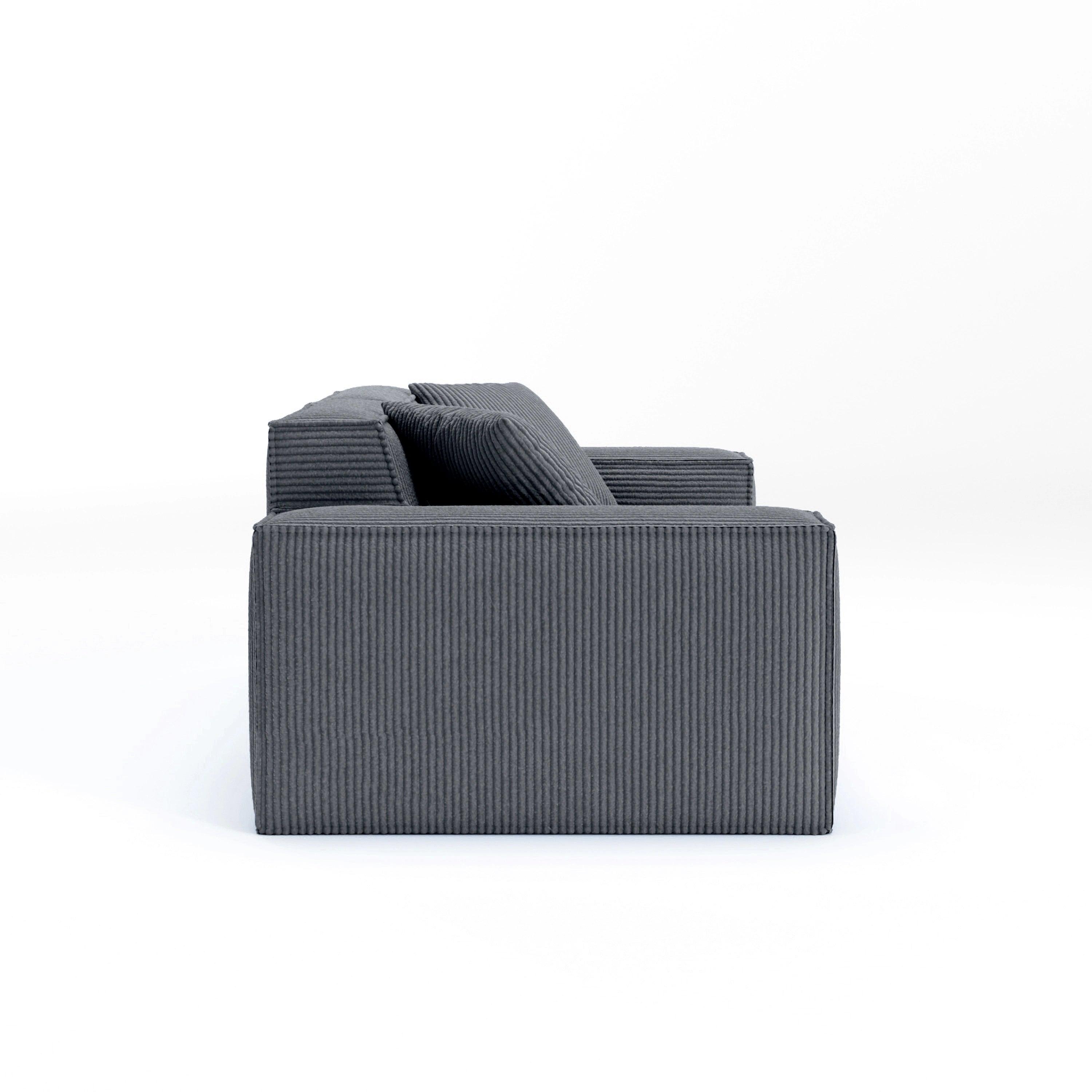 Cube Modular Sofa 2 Seater-Slate - PortaSofa