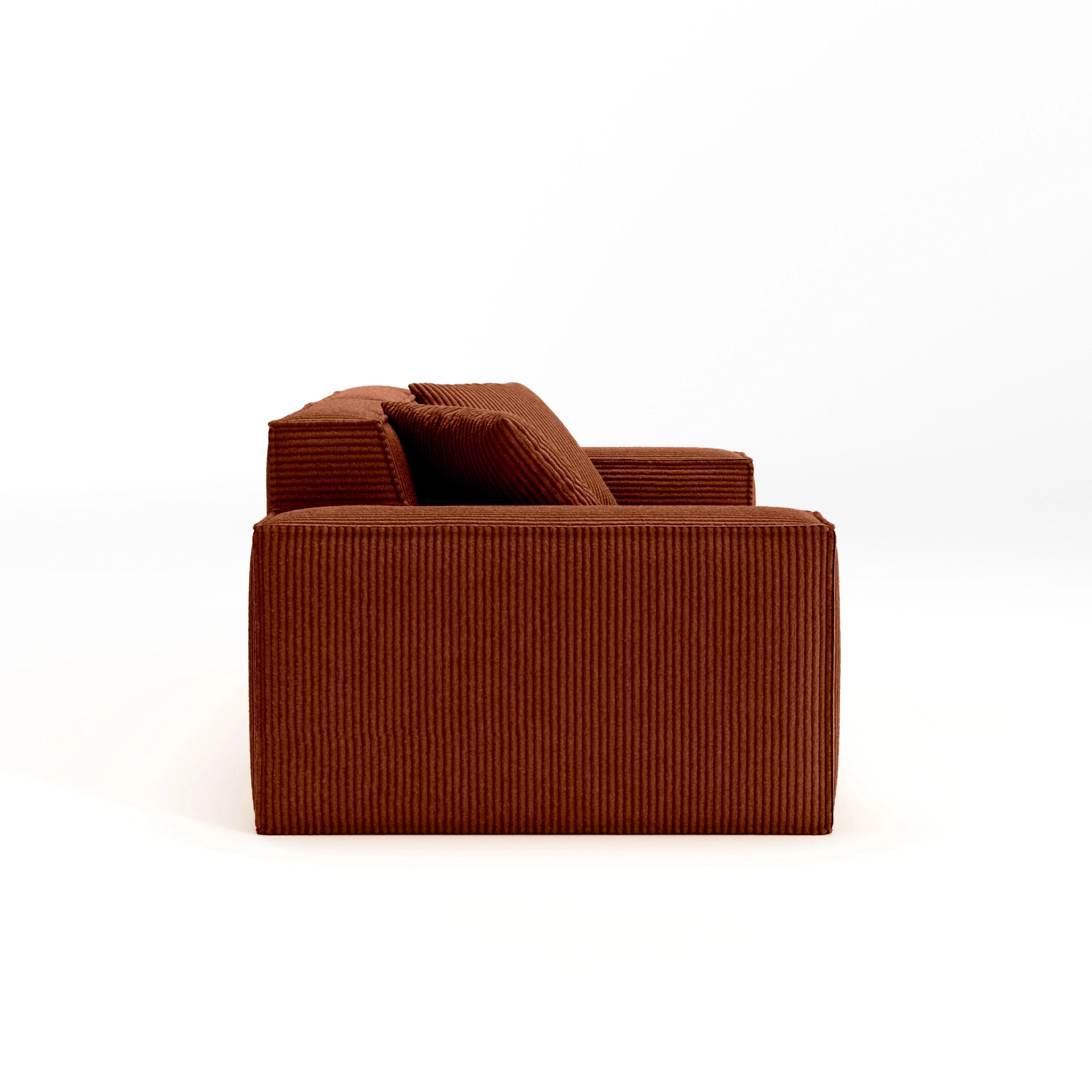 Cube Modular Sofa 2 Seater-Chestnut - PortaSofa