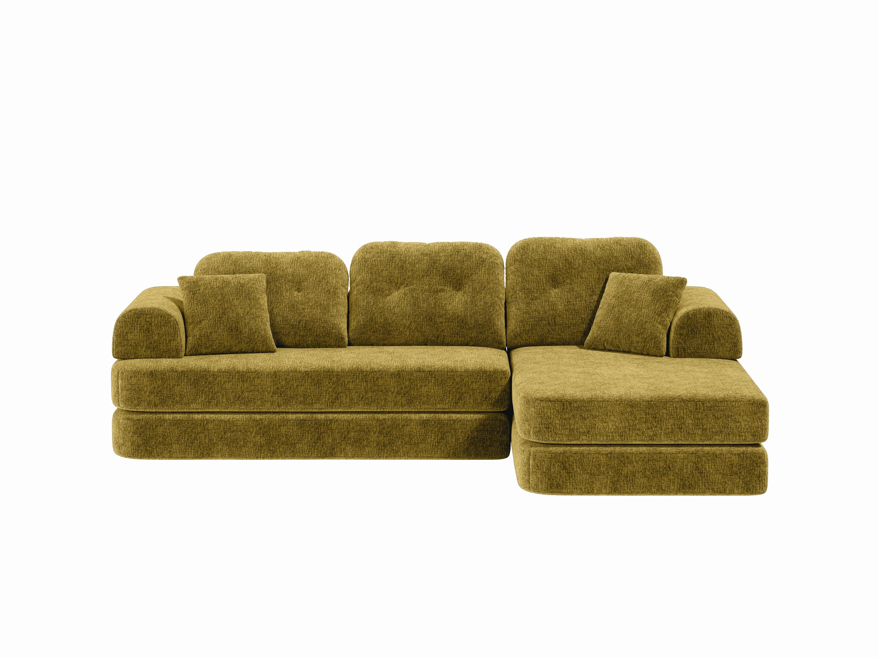 Gather Lounge Sofa Bed-Olive