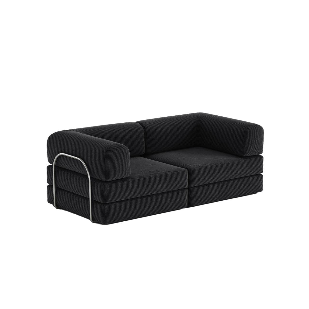 Nova Modular Sofa Bed-Black - PortaSofa
