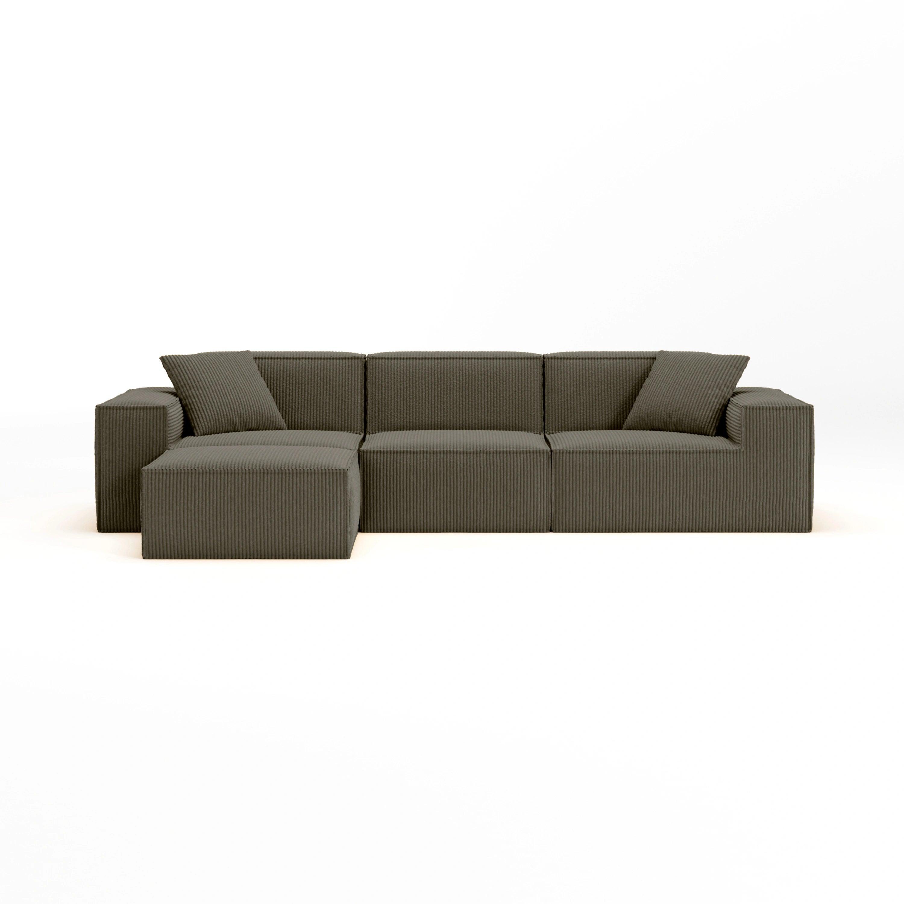 Coffee Brown Modular Sofa