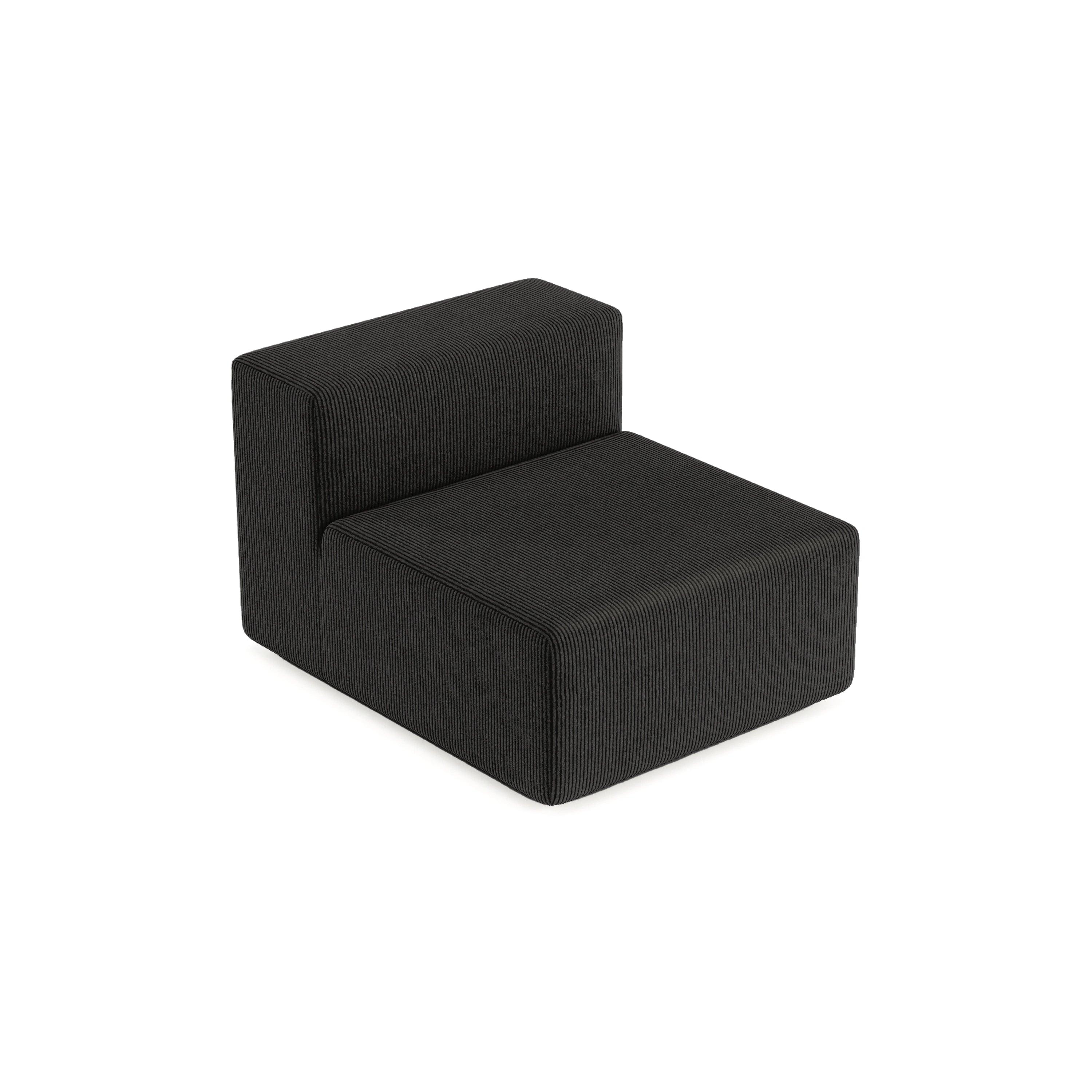 Milo Single Seat-Black - PortaSofa
