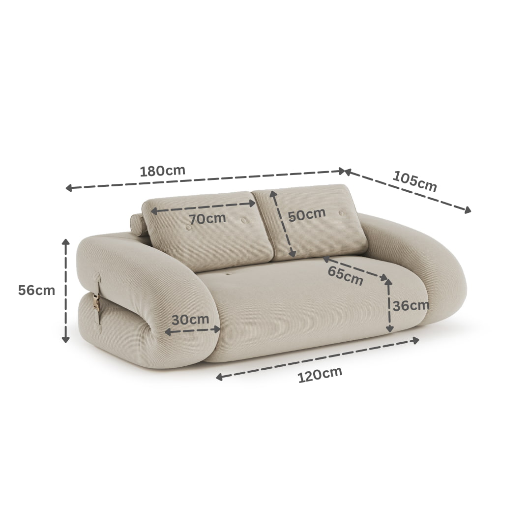 Flippo Sofa Bed-Slate